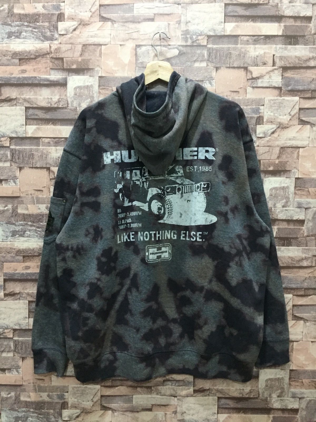 Other Hummer custom made hoodie acid wash #8-83 Size US XXL / EU 58 / 5 - 2 Thumbnail
