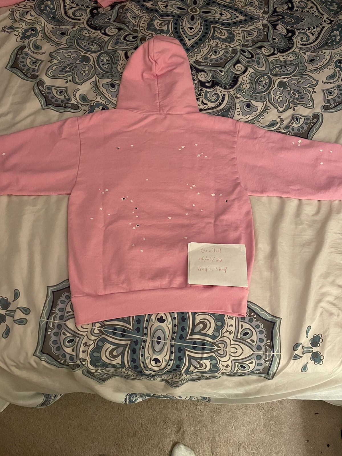 Spider × Young Thug Sp5der Atlanta hoodie pink | Grailed