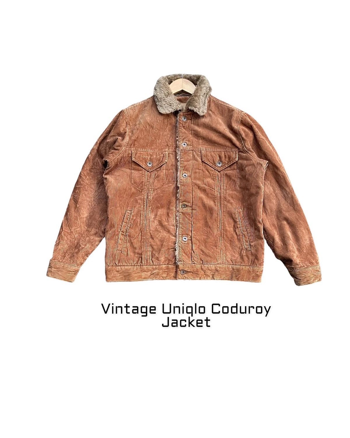 Japanese Brand Uniqlo Coduroy Jacket Size US L / EU 52-54 / 3 - 1 Thumbnail