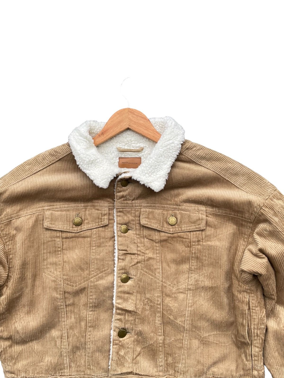 Japanese Brand Earth Music & Ecology Coduroy Jacket Size US L / EU 52-54 / 3 - 5 Thumbnail