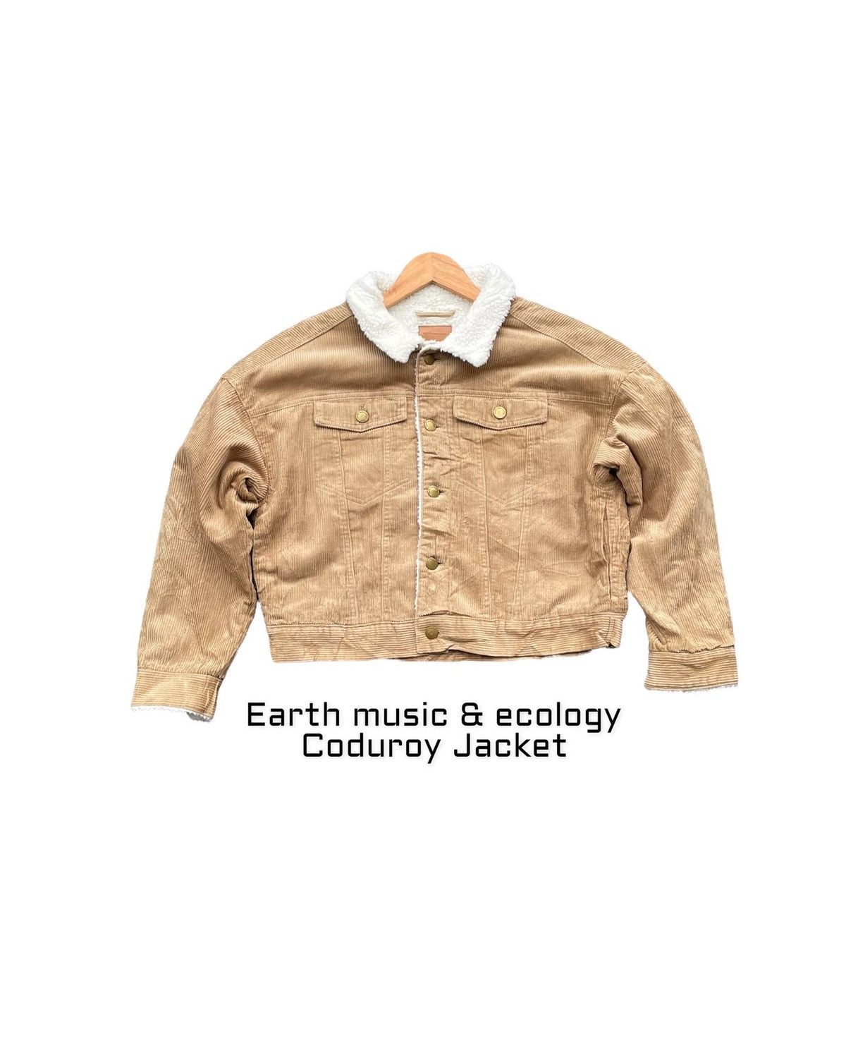 Japanese Brand Earth Music & Ecology Coduroy Jacket Size US L / EU 52-54 / 3 - 1 Thumbnail