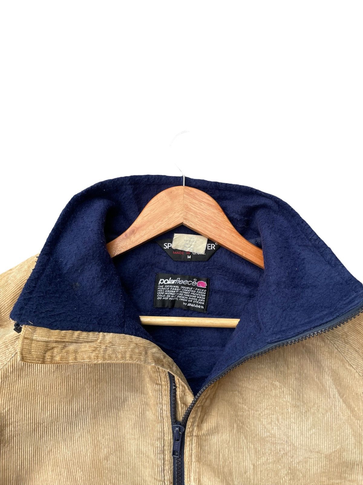 Vintage Vintage Sportsmaster Polarfleece Coduroy Jacket Size US XL / EU 56 / 4 - 9 Thumbnail