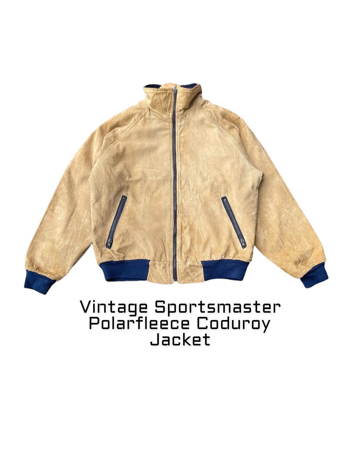 Vintage Vintage Sportsmaster Polarfleece Coduroy Jacket Size US XL / EU 56 / 4 - 1 Thumbnail