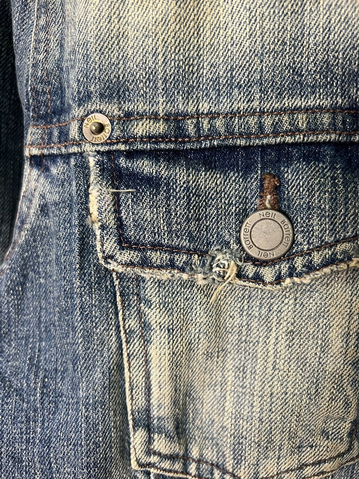Neil Barrett 🔥Rare Neil Barret Made in Italy Denim Jacket Size M / US 6-8 / IT 42-44 - 6 Thumbnail