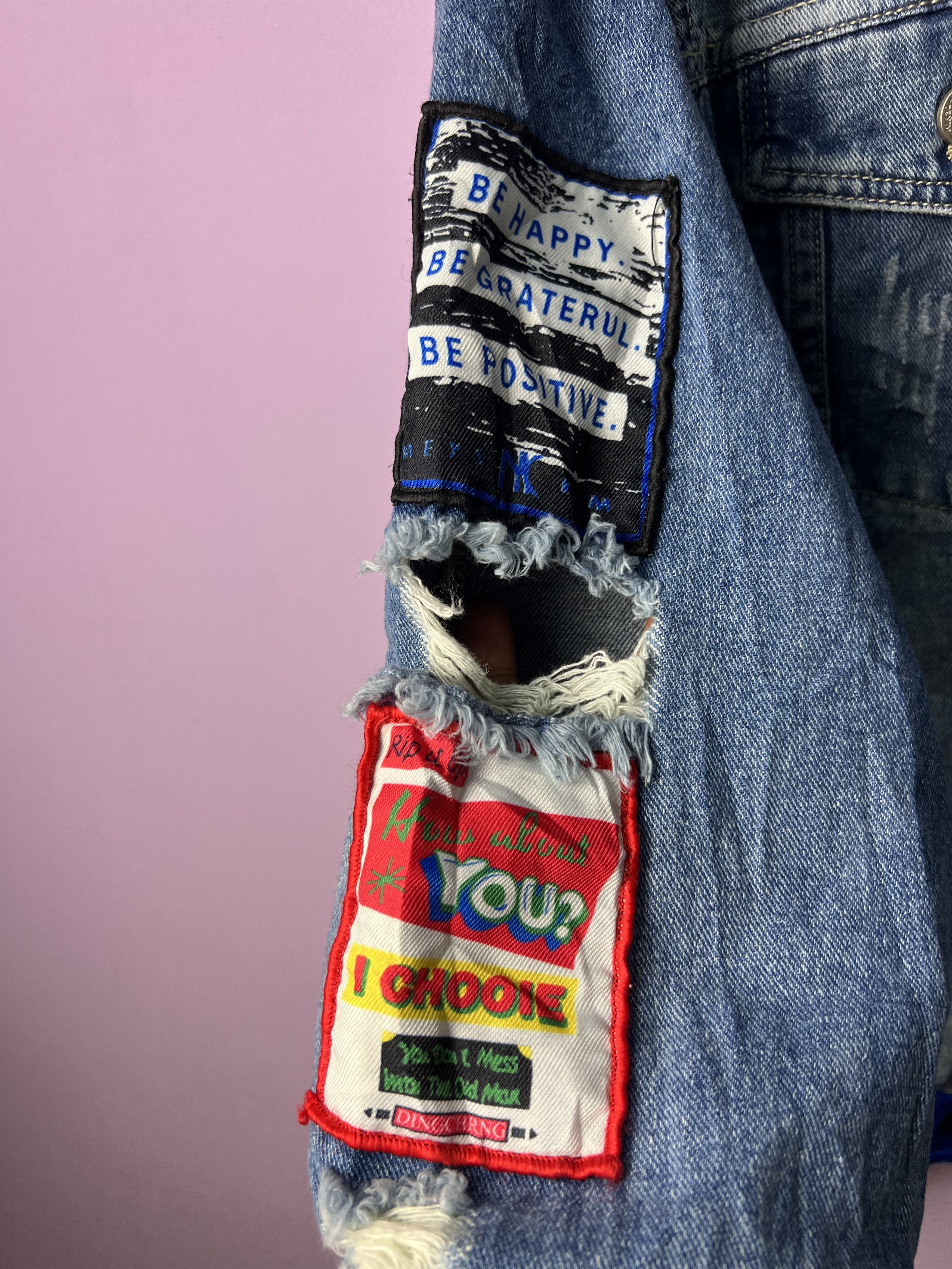 Japanese Brand 🔥Rare New Denim Patches Distressed Denim Jackets Size US M / EU 48-50 / 2 - 10 Thumbnail