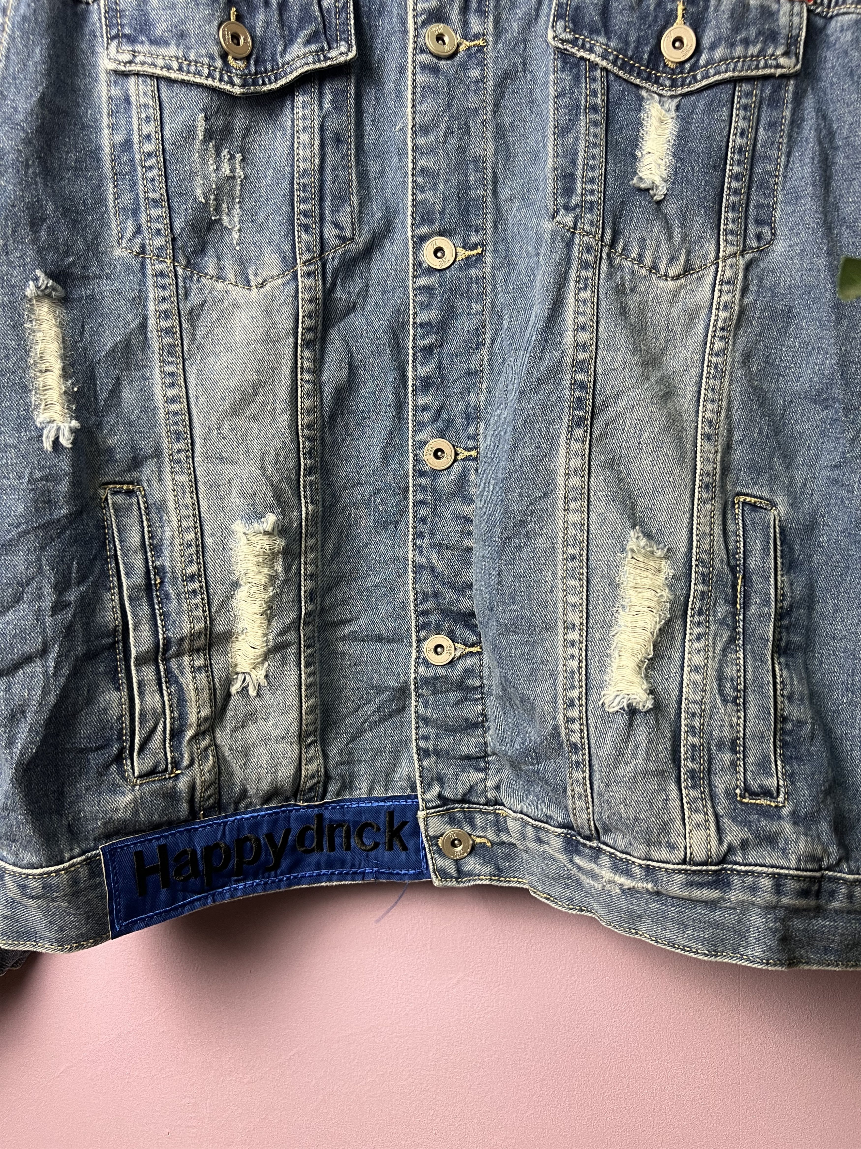 Japanese Brand 🔥Rare New Denim Patches Distressed Denim Jackets Size US M / EU 48-50 / 2 - 6 Thumbnail