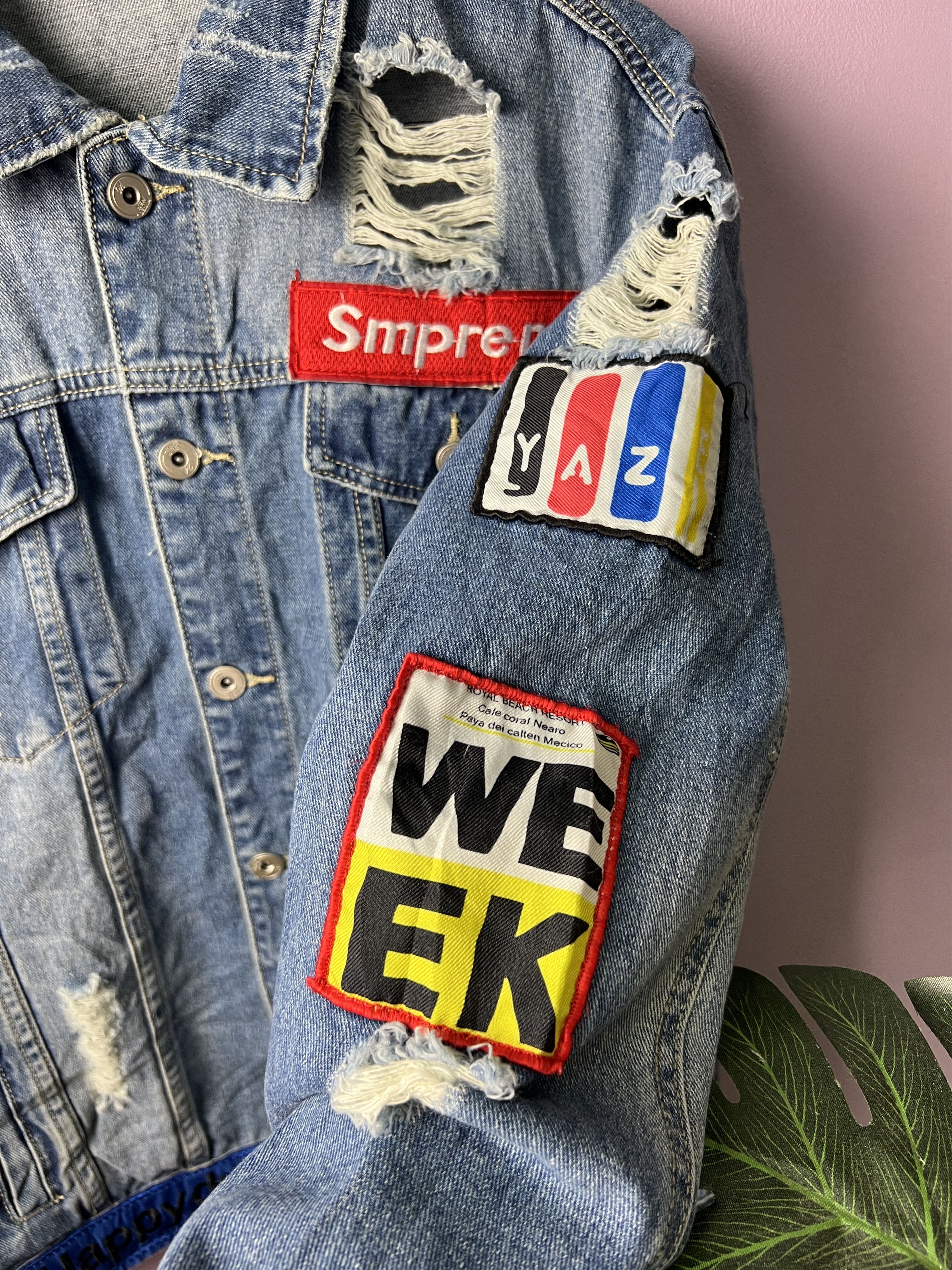 Japanese Brand 🔥Rare New Denim Patches Distressed Denim Jackets Size US M / EU 48-50 / 2 - 11 Thumbnail