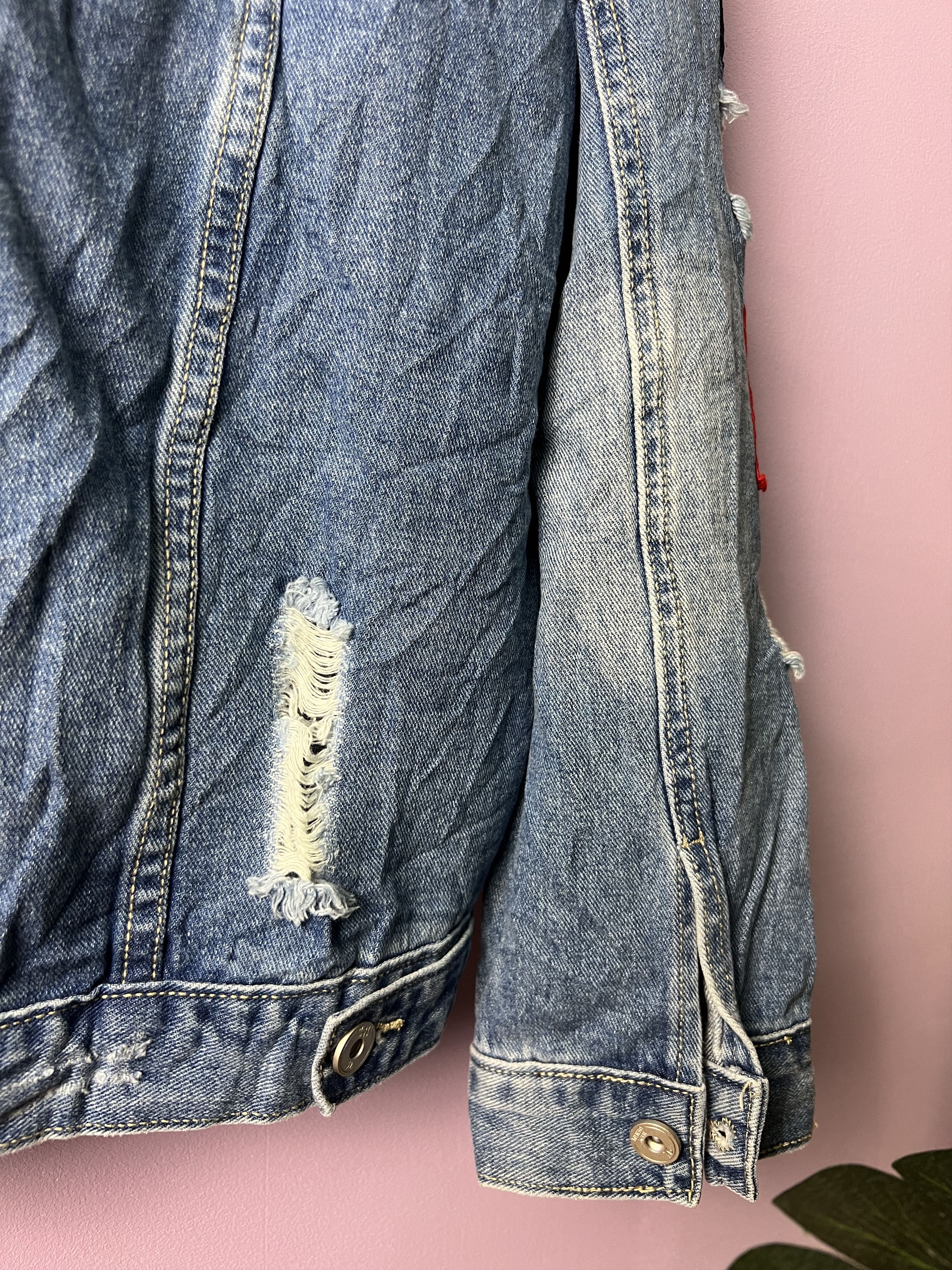 Japanese Brand 🔥Rare New Denim Patches Distressed Denim Jackets Size US M / EU 48-50 / 2 - 14 Thumbnail