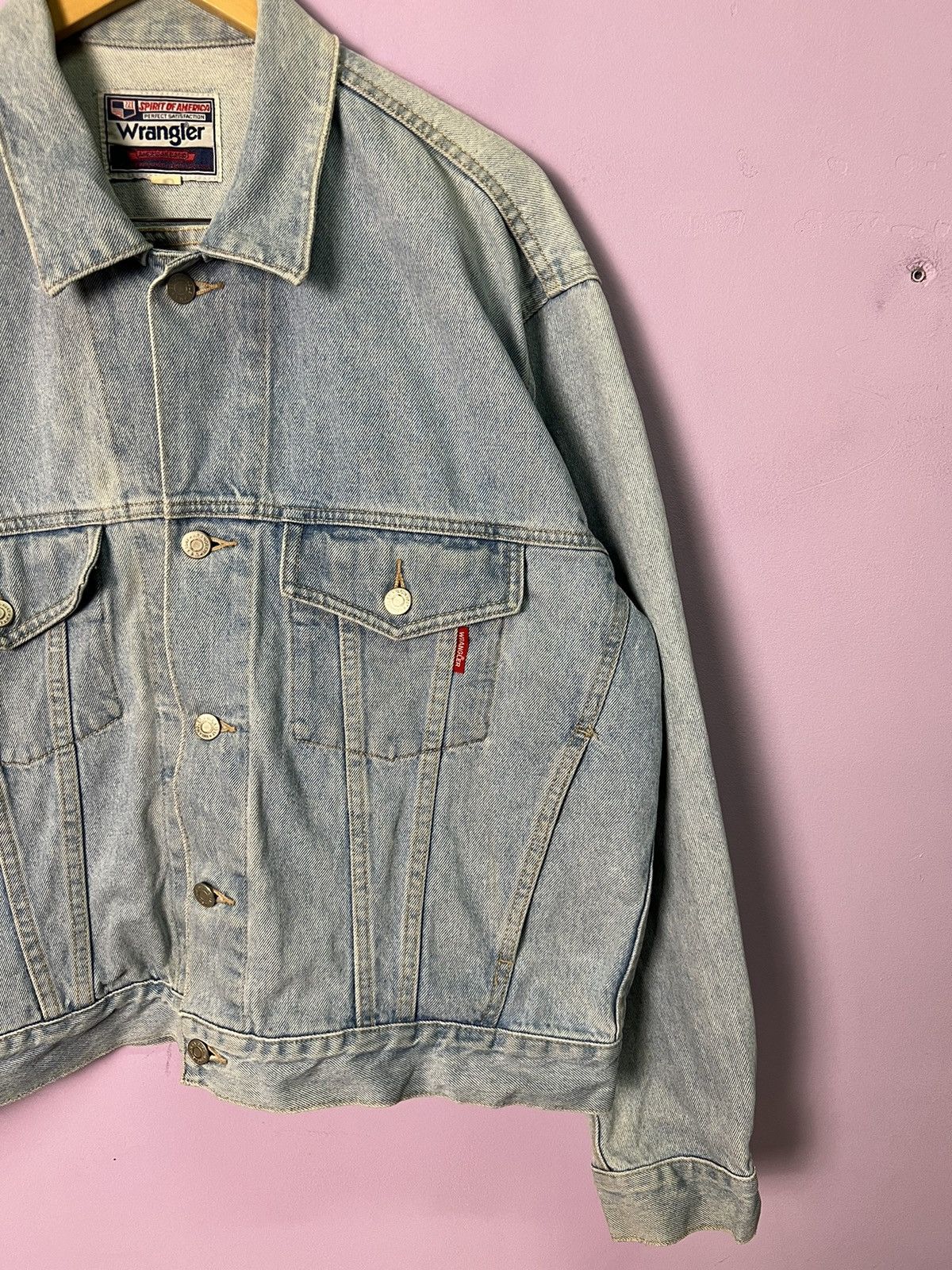 Wrangler 🔥Vintage Wrangler Denim Trucker Size US XL / EU 56 / 4 - 3 Thumbnail