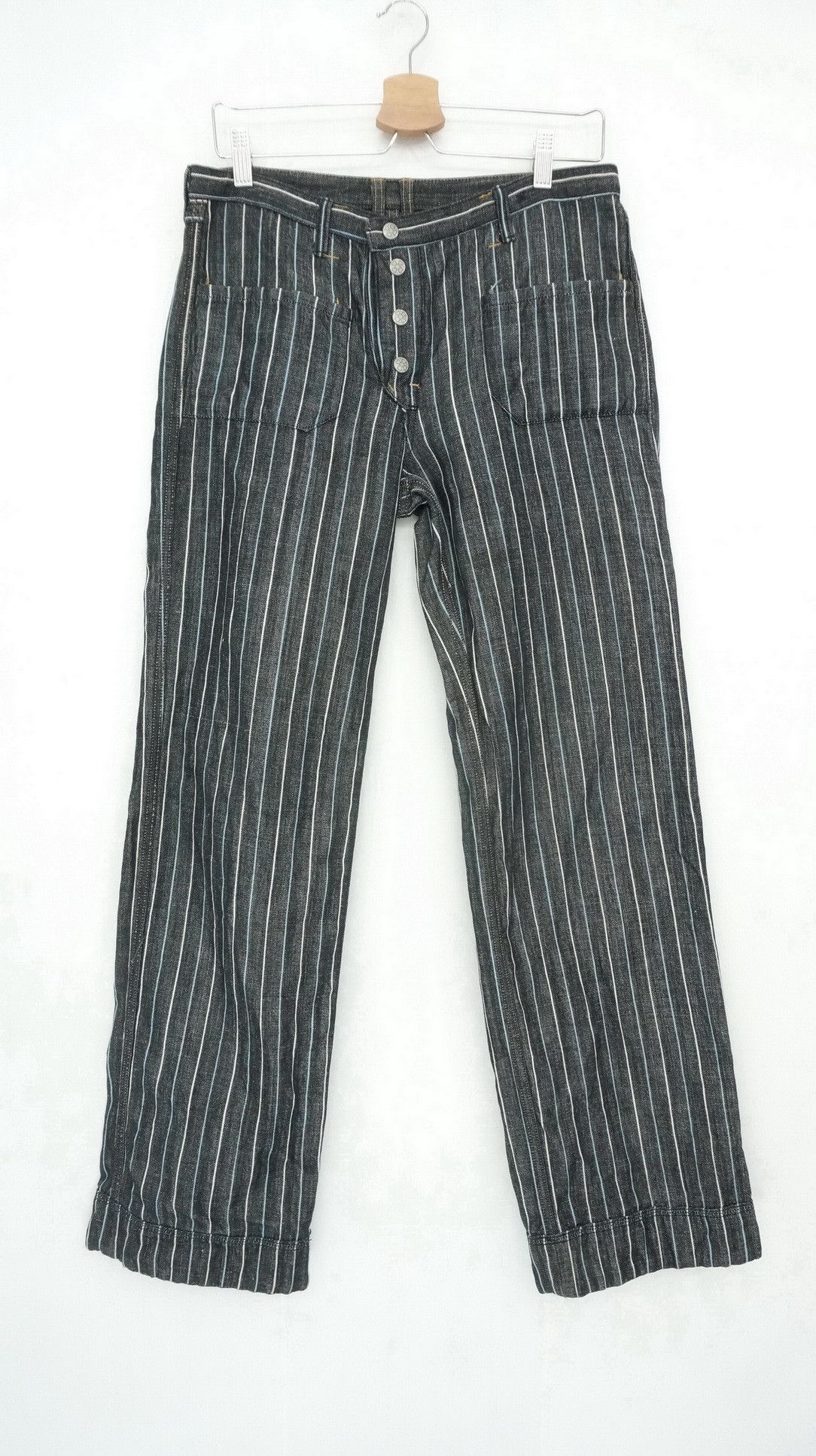 image of Hysteric Glamour Reversible Ozone Rocks Hemprotex Made In Japan Jeans in Black, Men's (Size 32)