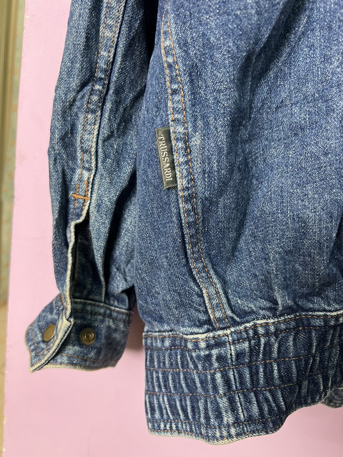 Trussardi 🔥Rare Vintage Trussardi Milano Denim Jacket Size US L / EU 52-54 / 3 - 10 Thumbnail