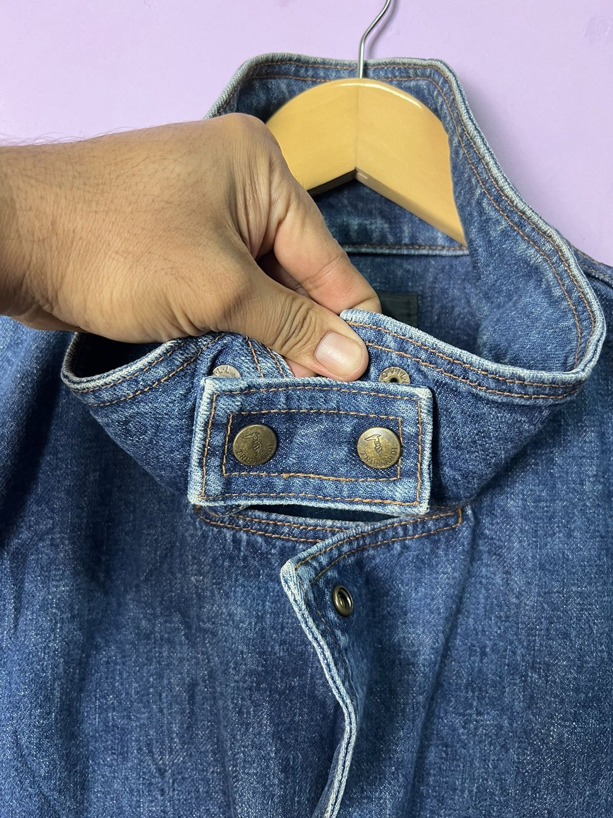 Trussardi 🔥Rare Vintage Trussardi Milano Denim Jacket Size US L / EU 52-54 / 3 - 4 Thumbnail