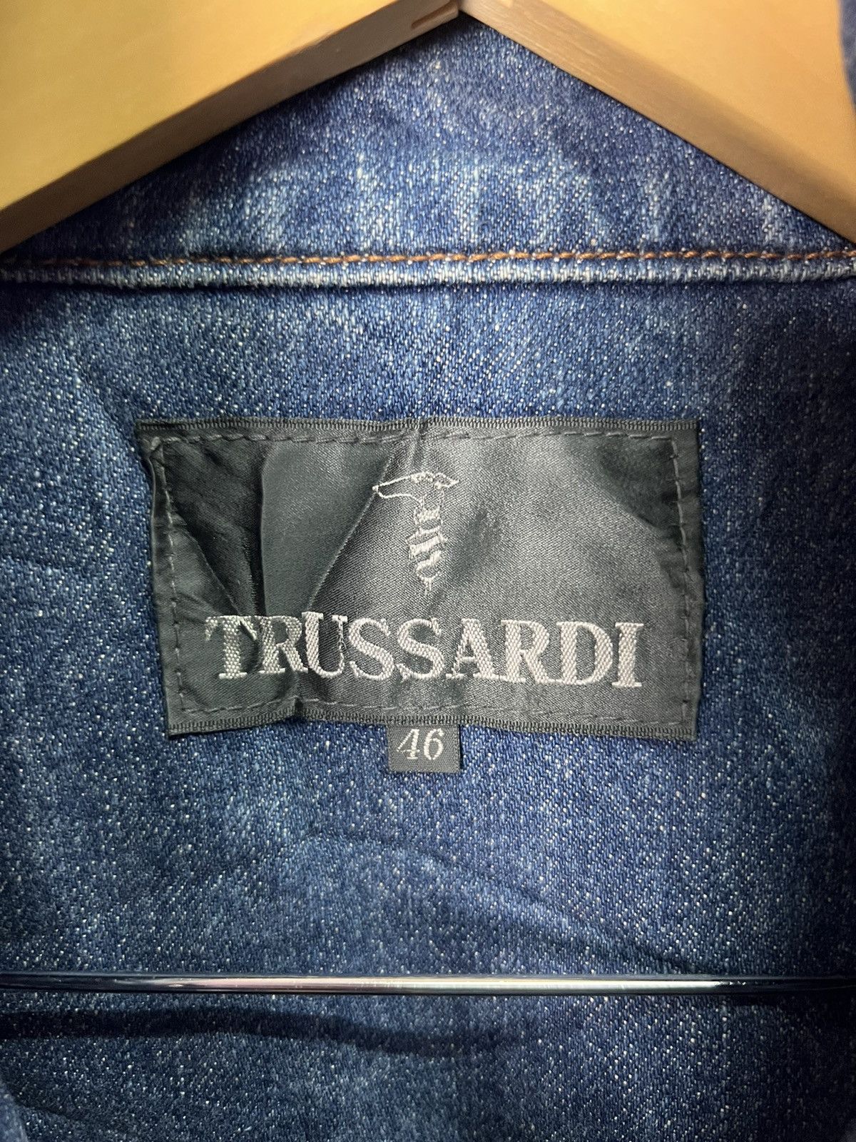 Trussardi 🔥Rare Vintage Trussardi Milano Denim Jacket Size US L / EU 52-54 / 3 - 11 Thumbnail