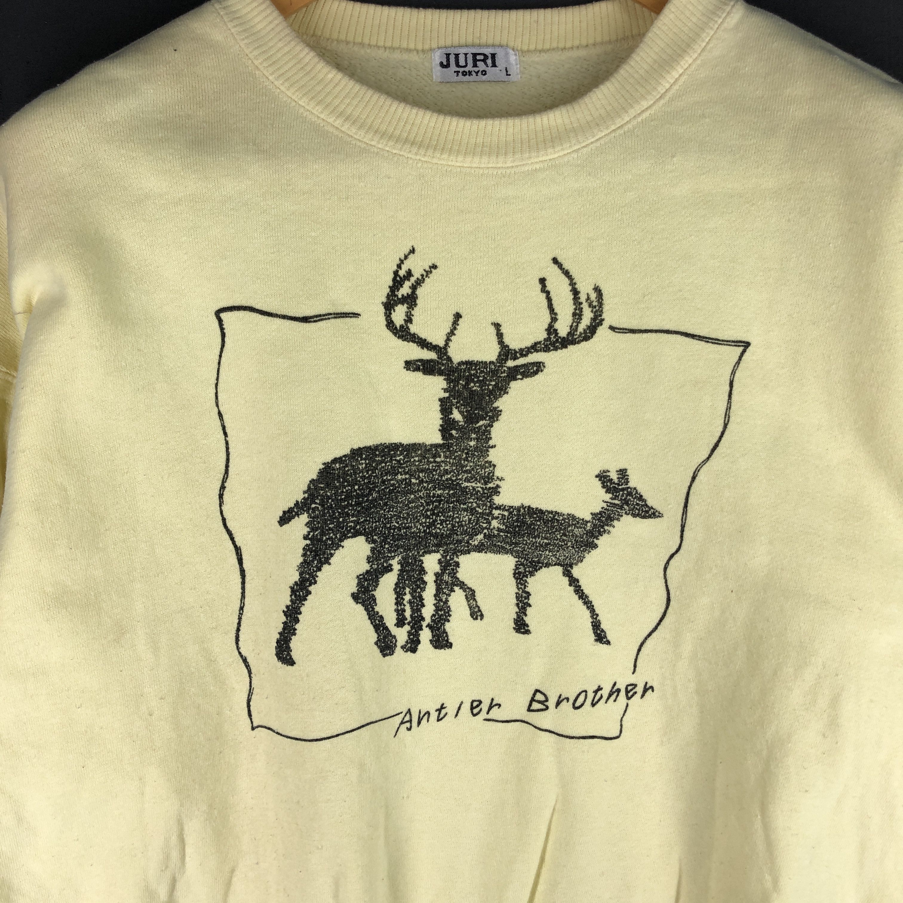 Japanese Brand JURI TOKYO Antler Brother Crew Neck Sweatshirt #2176-75 Size US L / EU 52-54 / 3 - 2 Thumbnail