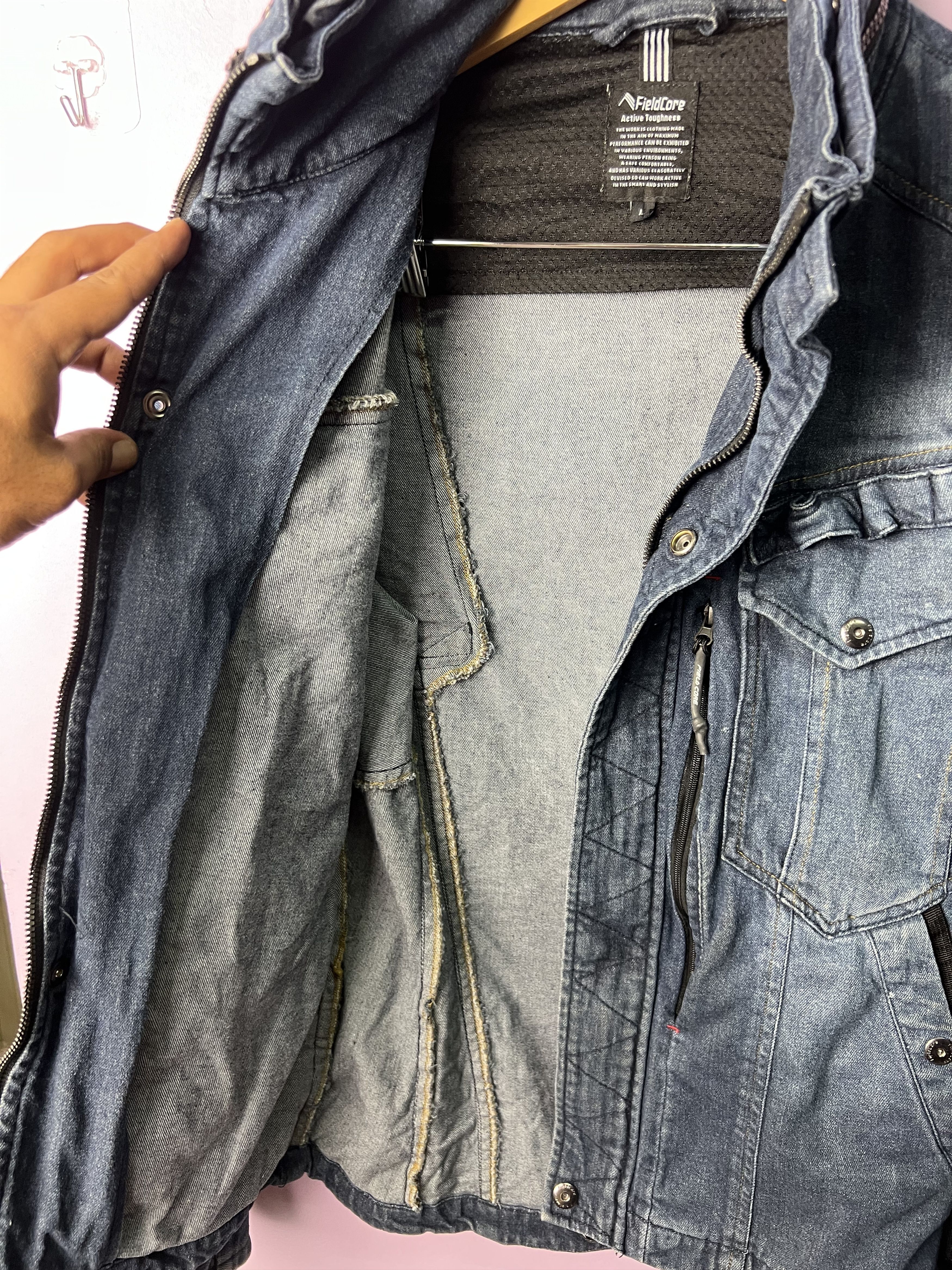 Japanese Brand 🔥Fieldcore Denim Worker Tactical Jackets Size US S / EU 44-46 / 1 - 21 Thumbnail