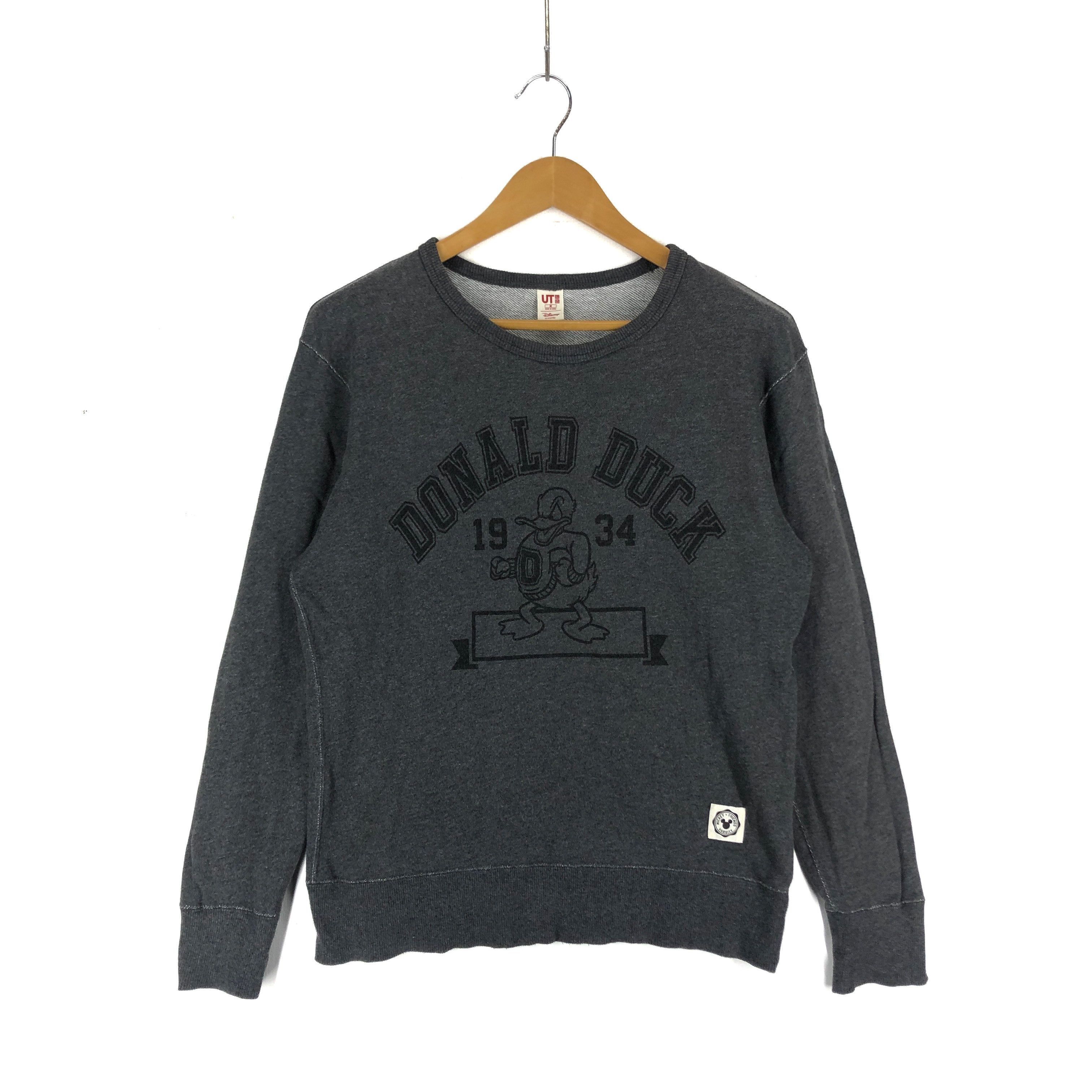 Cartoon Network × Uniqlo DONALD DUCK Crew Neck Sweatshirt #2131-73 Size US M / EU 48-50 / 2 - 1 Thumbnail