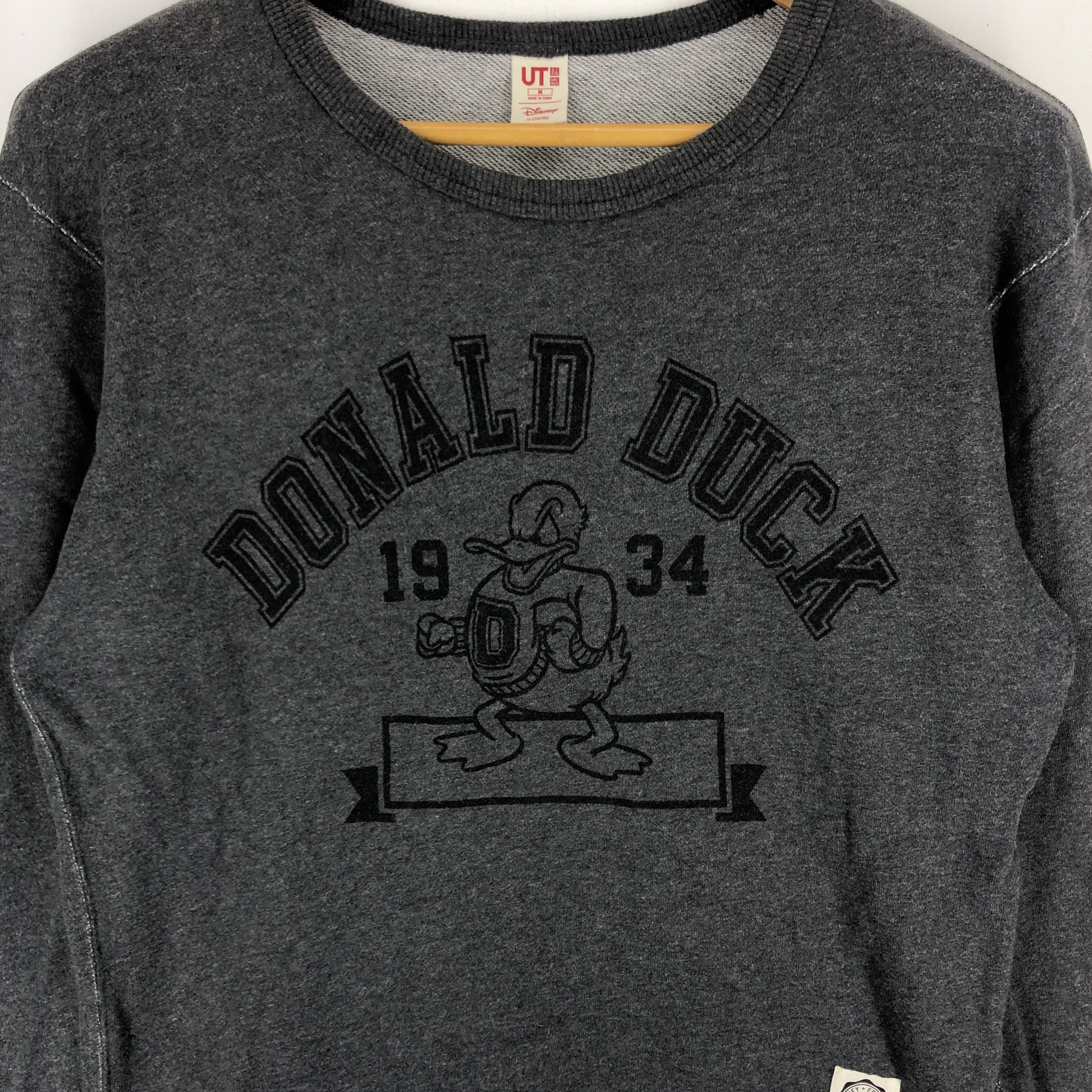Cartoon Network × Uniqlo DONALD DUCK Crew Neck Sweatshirt #2131-73 Size US M / EU 48-50 / 2 - 2 Thumbnail