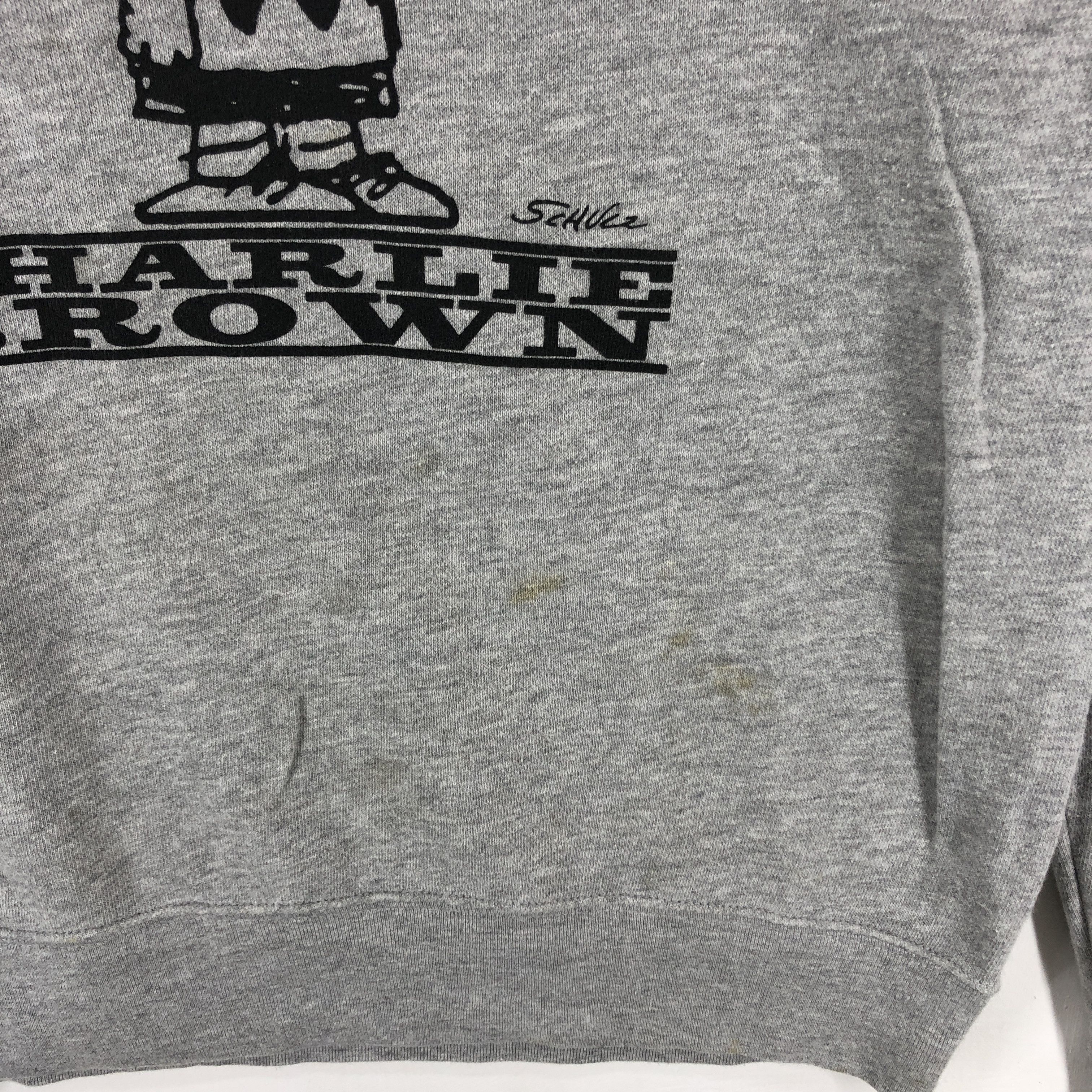 Peanuts CHARLIE BROWN Crew Neck Sweatshirt #1748-66 Size US M / EU 48-50 / 2 - 7 Thumbnail