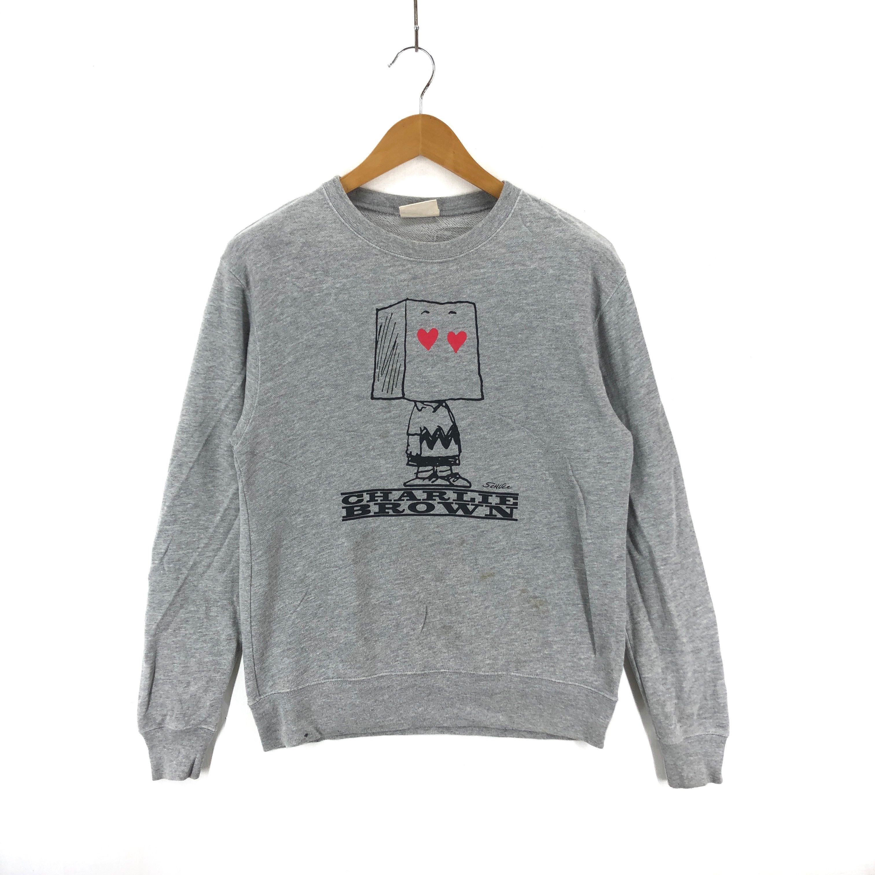 Peanuts CHARLIE BROWN Crew Neck Sweatshirt #1748-66 Size US M / EU 48-50 / 2 - 1 Thumbnail