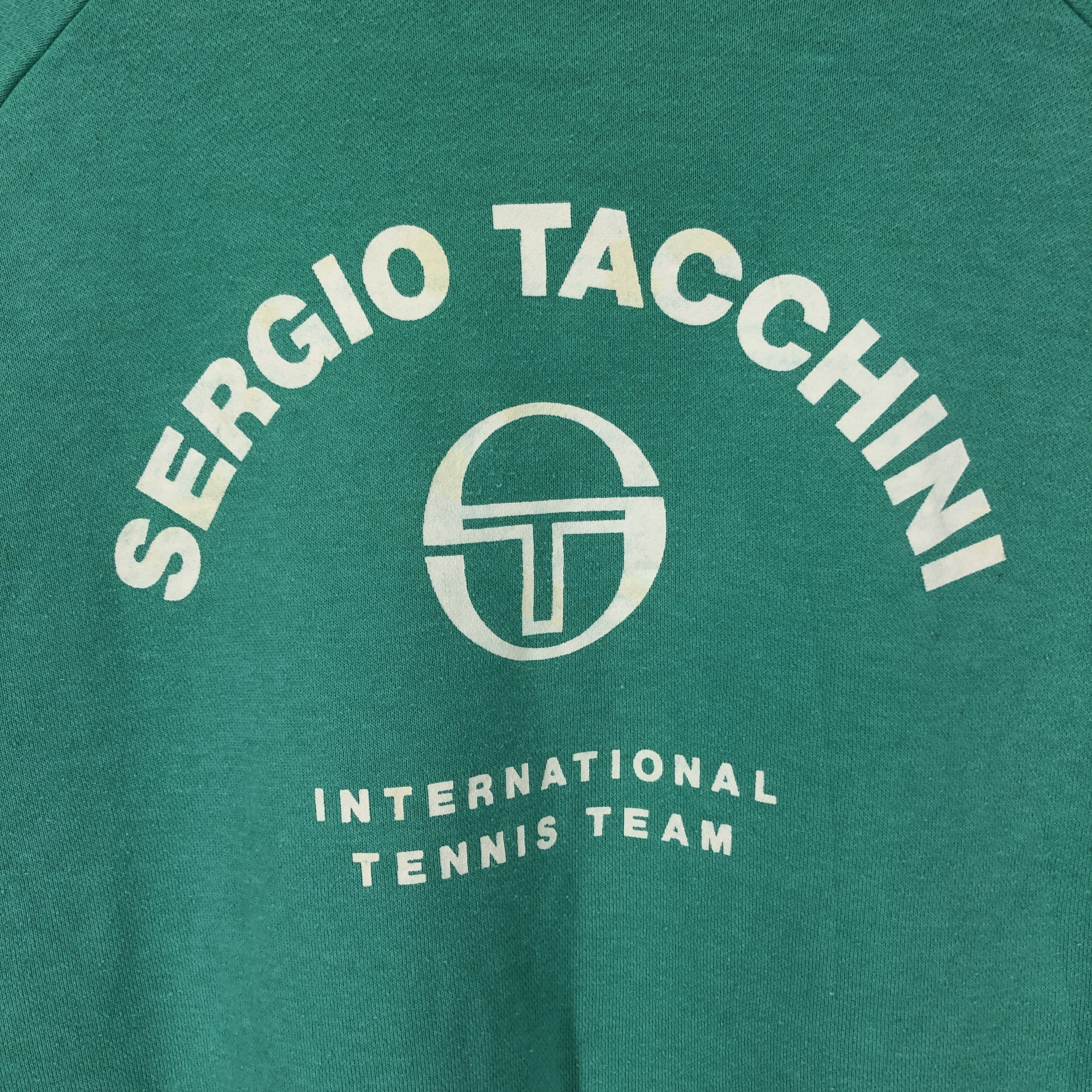 Sergio Tacchini 90s Vintage SERGIO TACCHINI Hoodie Pullover #0928/AI Size US S / EU 44-46 / 1 - 2 Thumbnail