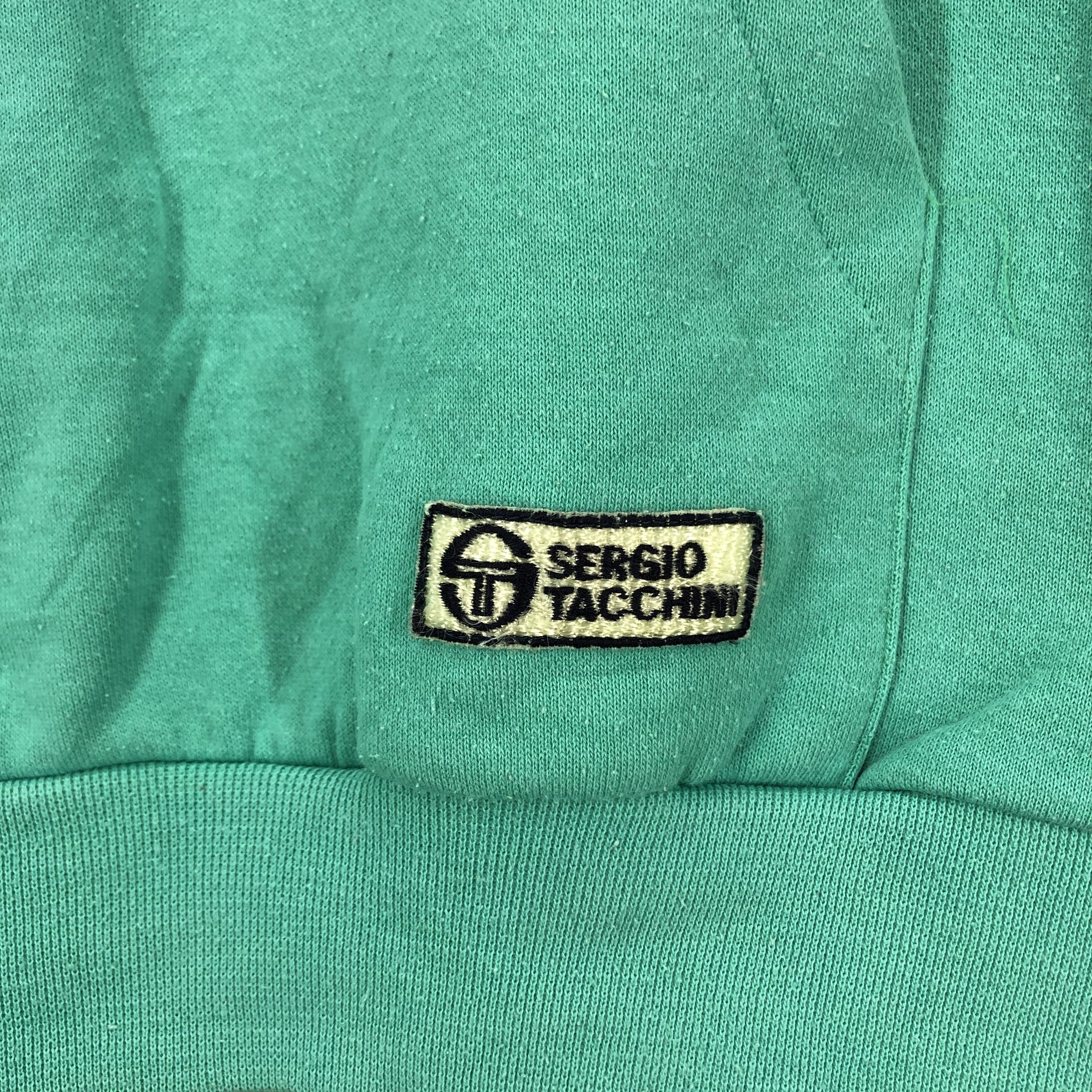 Sergio Tacchini 90s Vintage SERGIO TACCHINI Hoodie Pullover #0928/AI Size US S / EU 44-46 / 1 - 7 Thumbnail