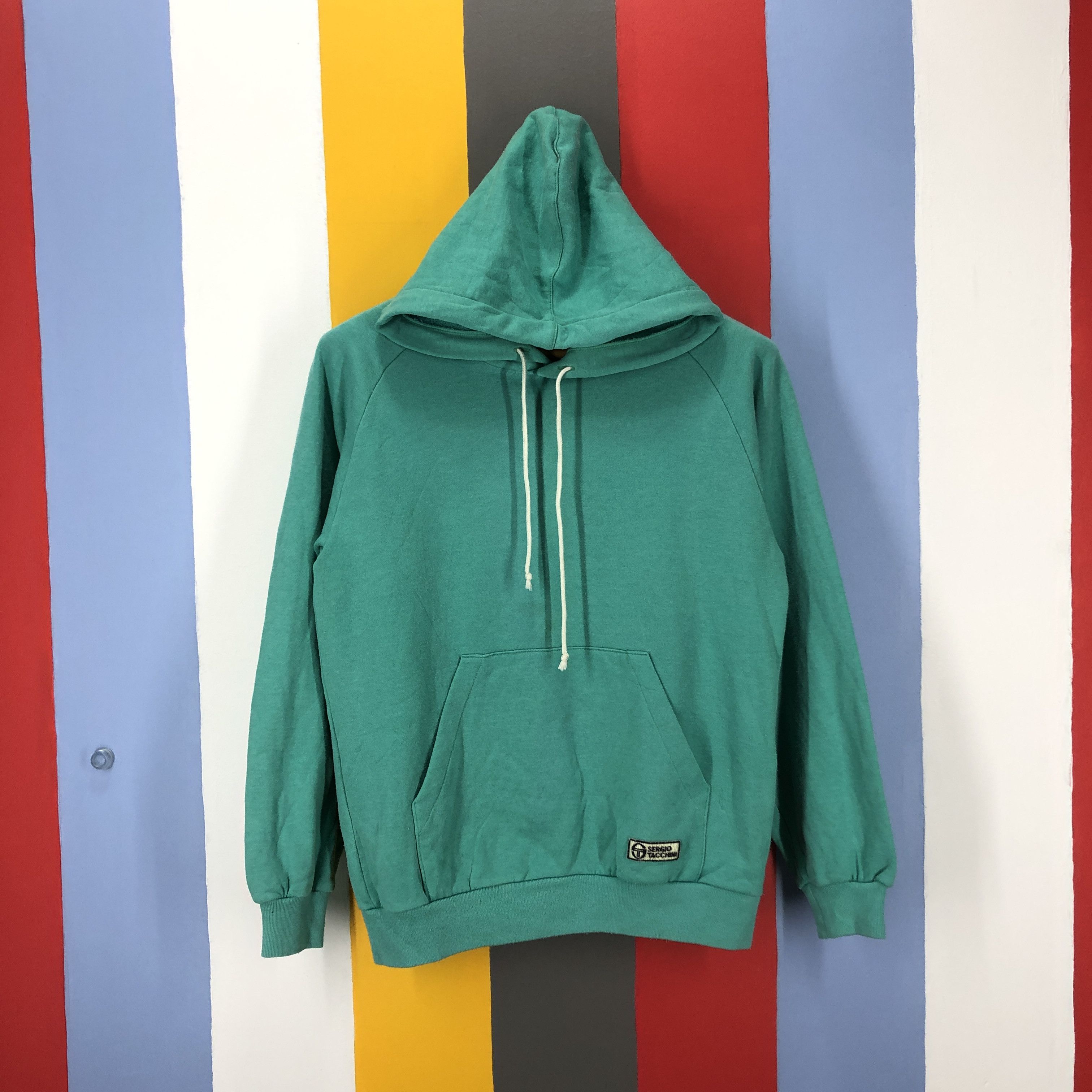 Sergio Tacchini 90s Vintage SERGIO TACCHINI Hoodie Pullover #0928/AI Size US S / EU 44-46 / 1 - 4 Thumbnail