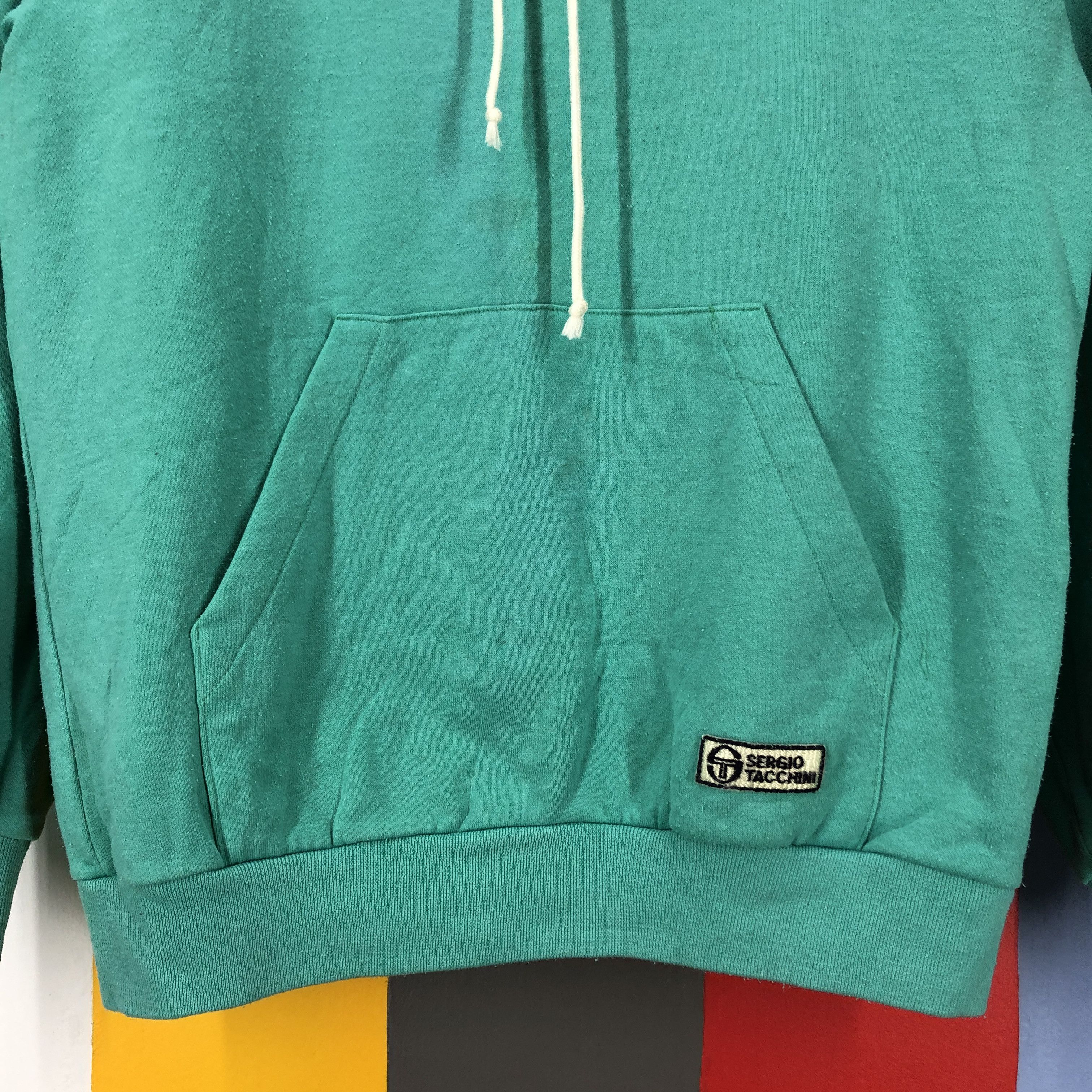 Sergio Tacchini 90s Vintage SERGIO TACCHINI Hoodie Pullover #0928/AI Size US S / EU 44-46 / 1 - 6 Thumbnail