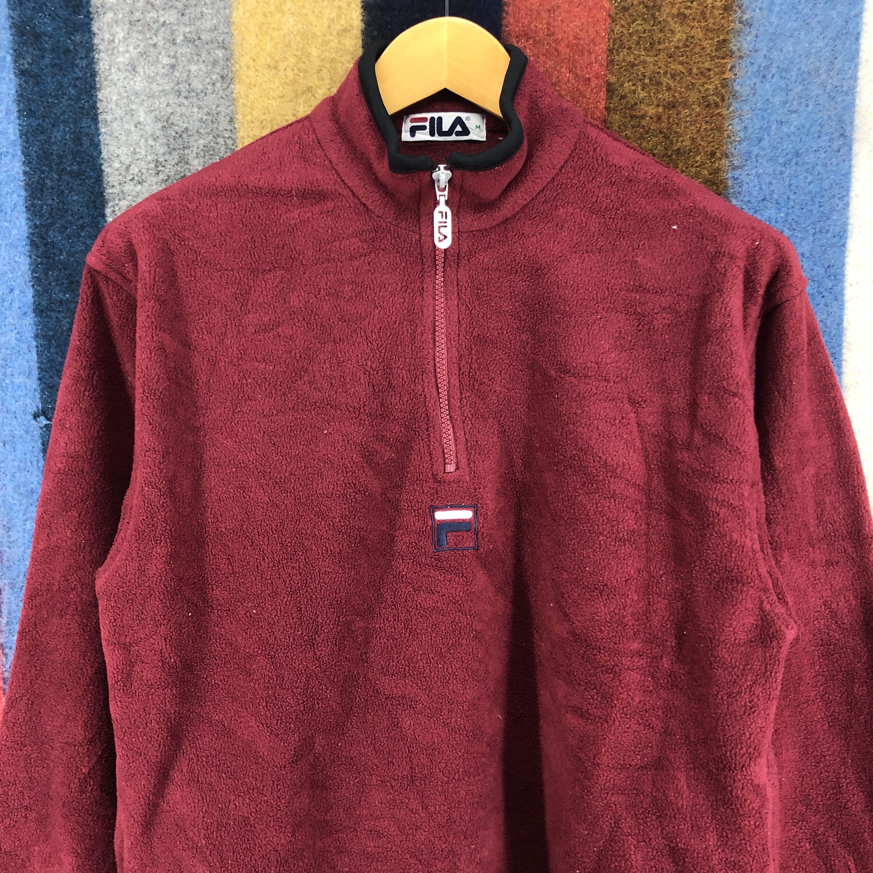 Fila FILA Turtle Neck Fleece Center Logo #2797-101 Size US M / EU 48-50 / 2 - 2 Thumbnail
