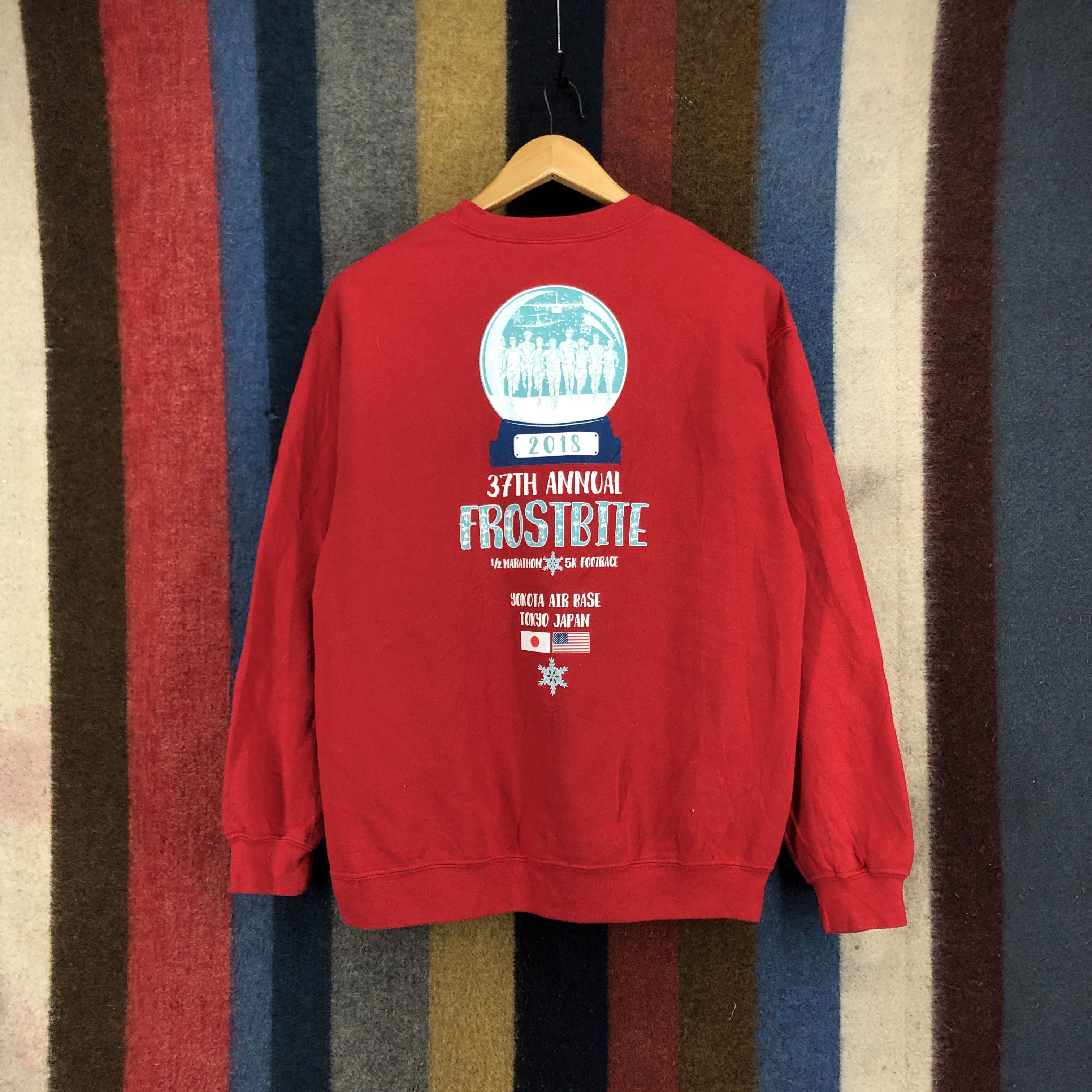 Gildan Y2K Vintage YOKOTA STRIDER FROSTBITE Sweatshirt #2746-99 Size US M / EU 48-50 / 2 - 1 Thumbnail