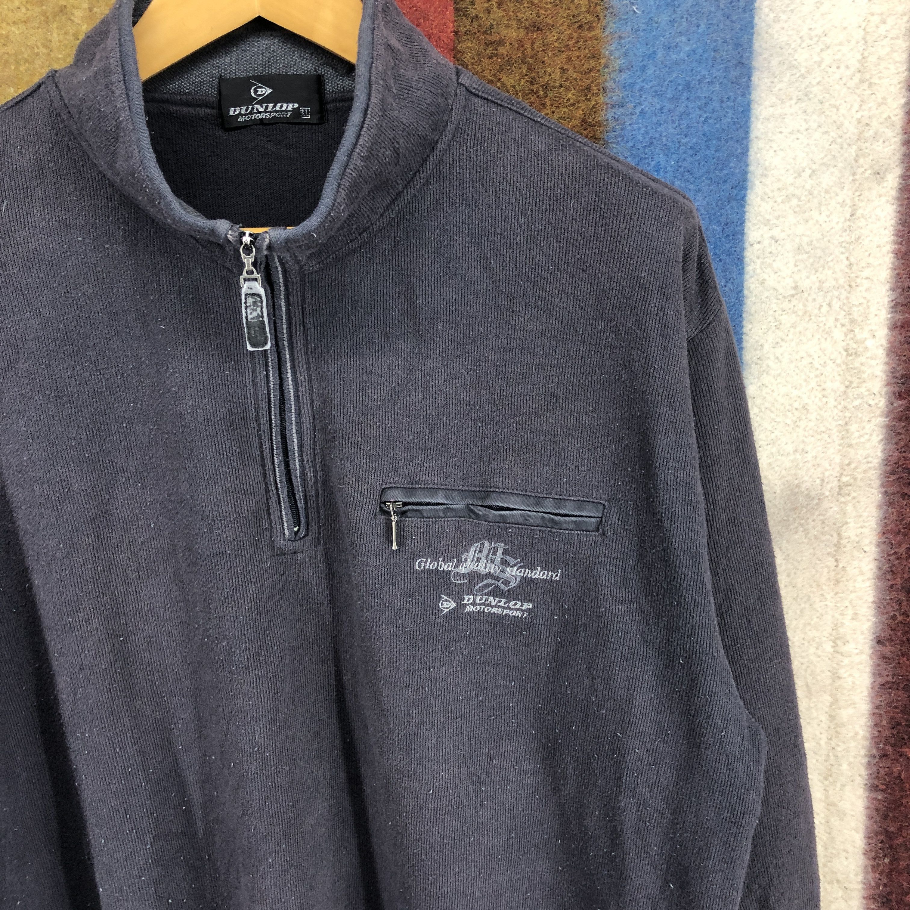 Dunlop DUNLOP MOTORSPORT Turtle Neck Sweatshirt #0262/L Size US L / EU 52-54 / 3 - 2 Thumbnail