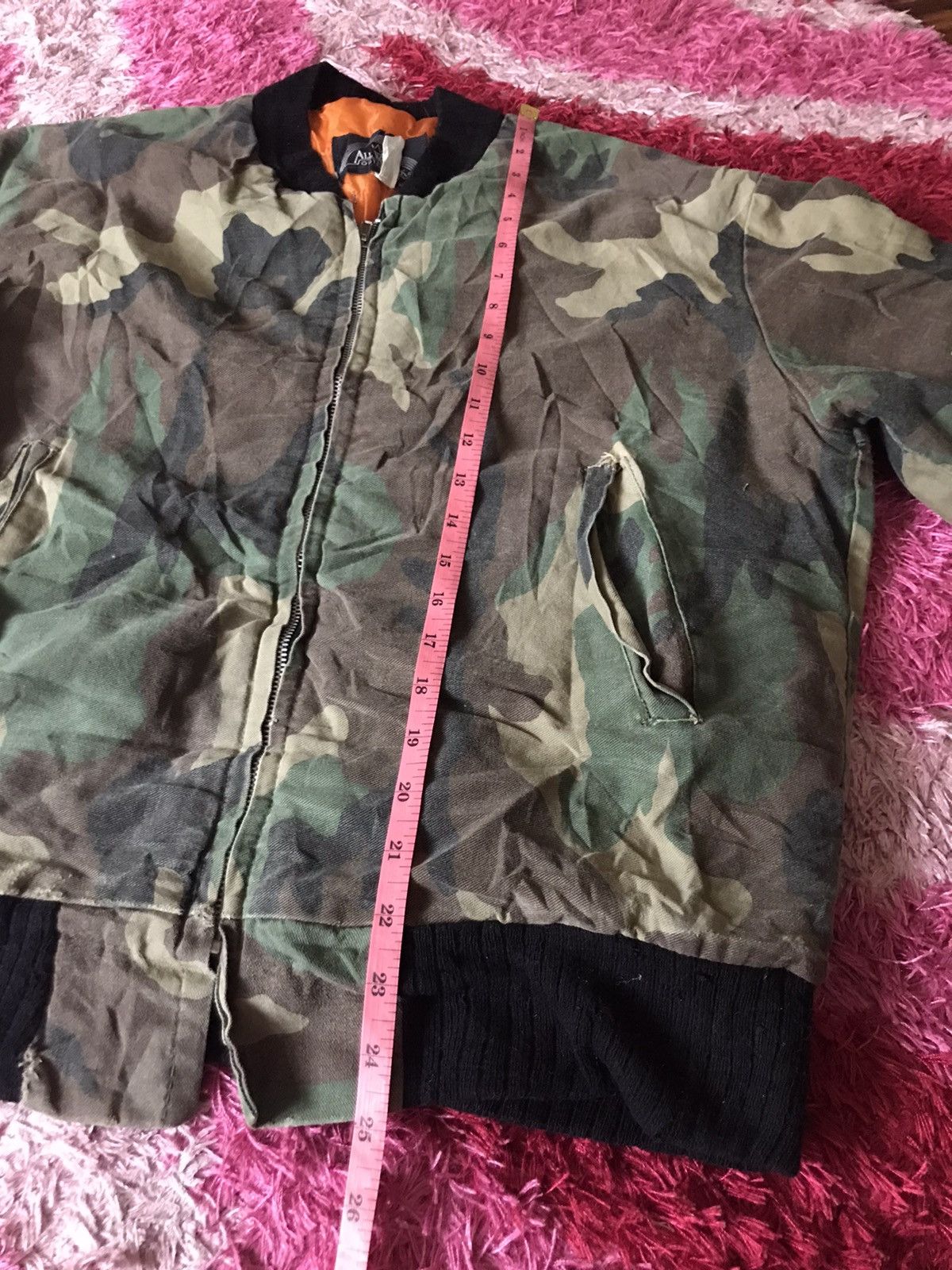 Vintage Vtg army camouflage bomber jacket Size US M / EU 48-50 / 2 - 9 Thumbnail