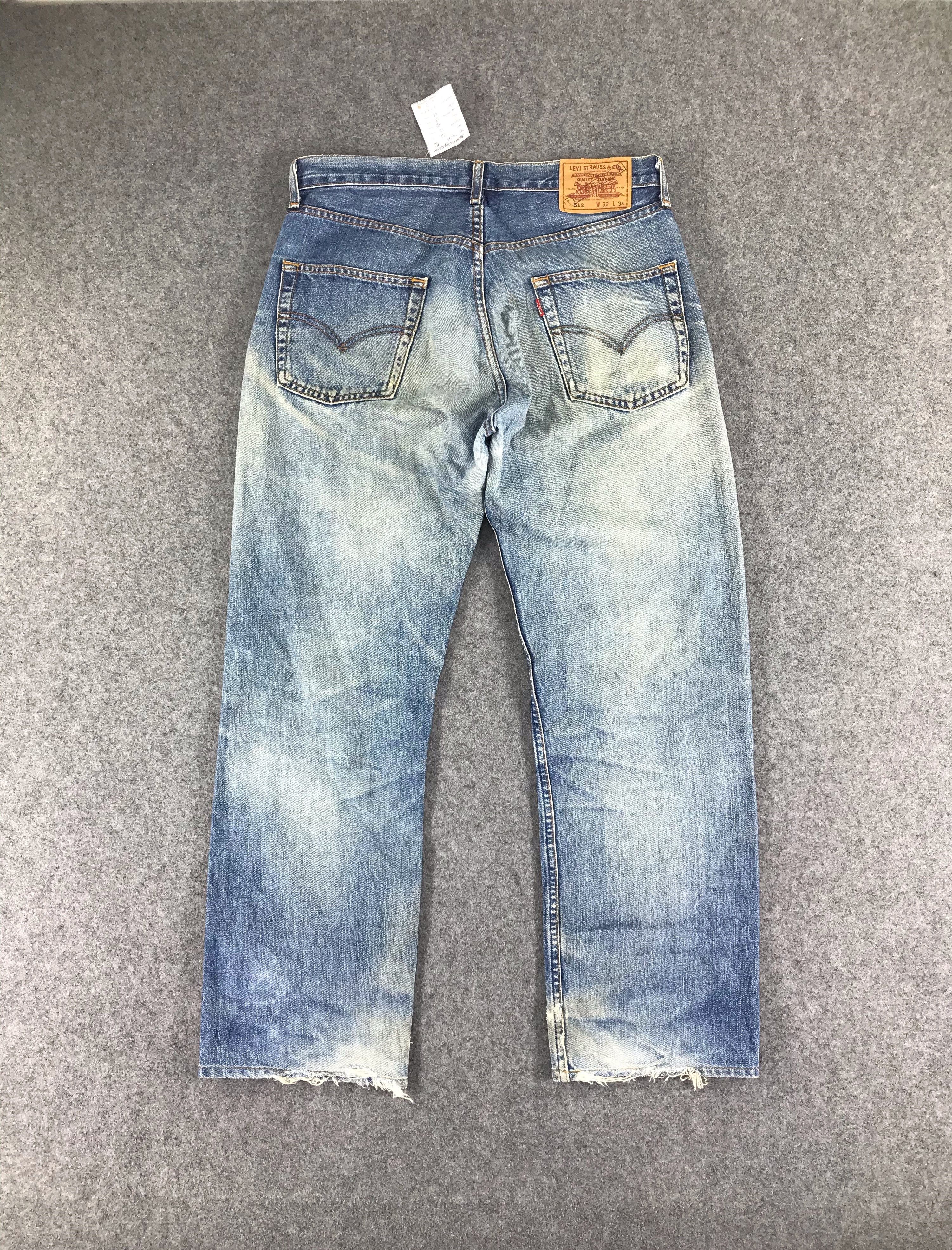 Levi's Vintage 90s DIstress Levis 512 Jeans-JM069 Size US 34 / EU 50 - 2 Thumbnail
