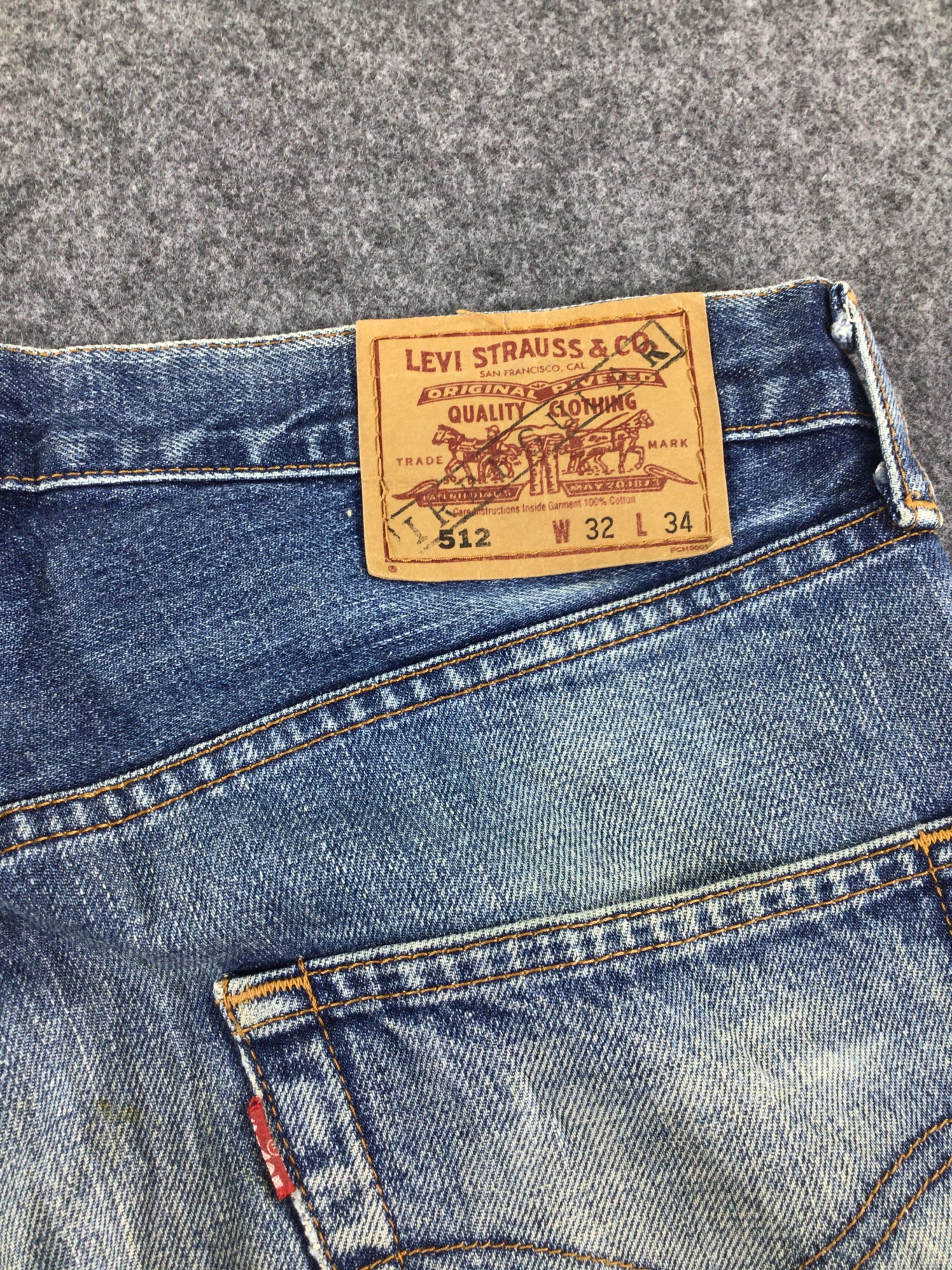 Levi's Vintage 90s DIstress Levis 512 Jeans-JM069 Size US 34 / EU 50 - 4 Thumbnail