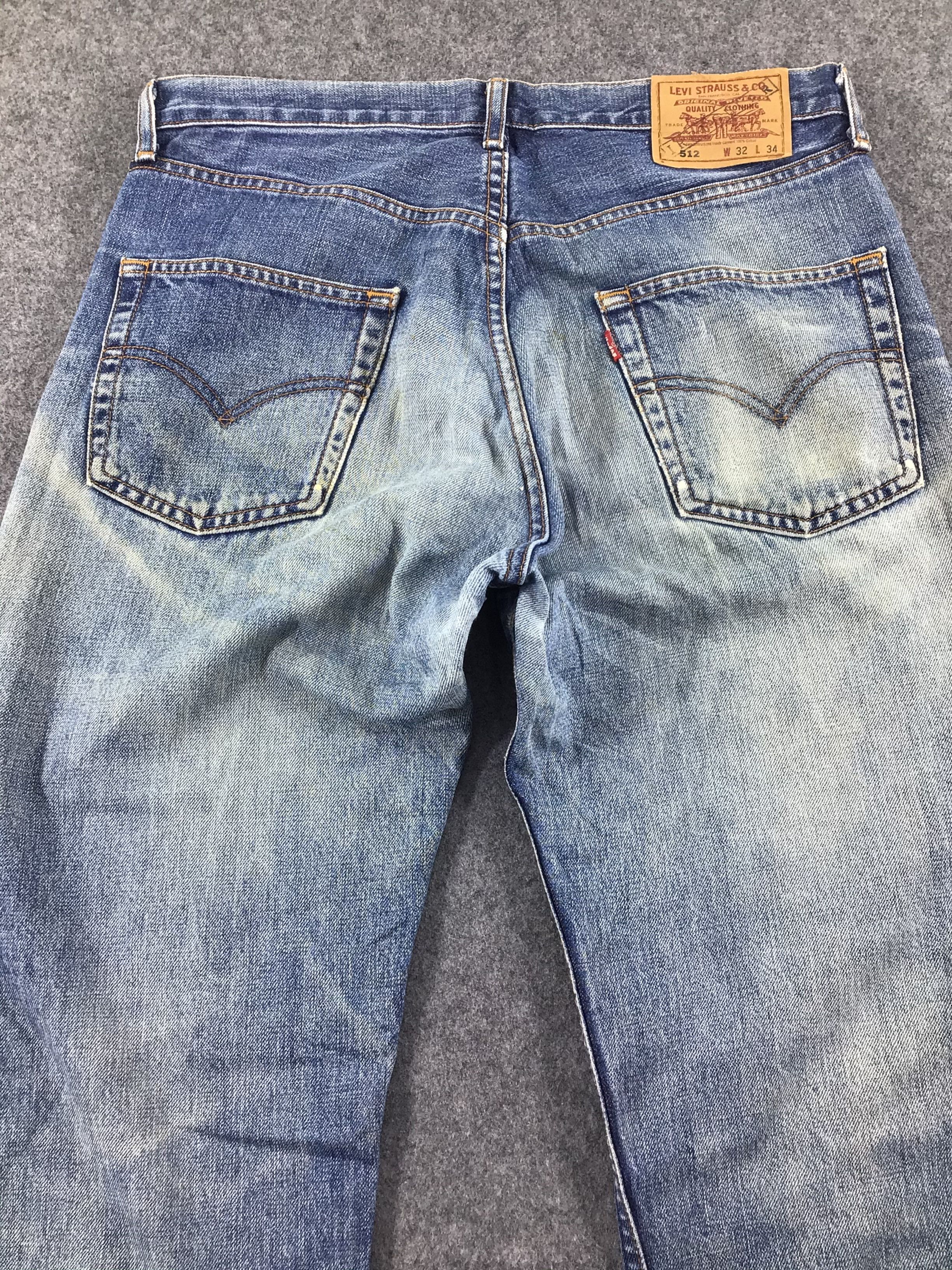 Levi's Vintage 90s DIstress Levis 512 Jeans-JM069 Size US 34 / EU 50 - 3 Thumbnail