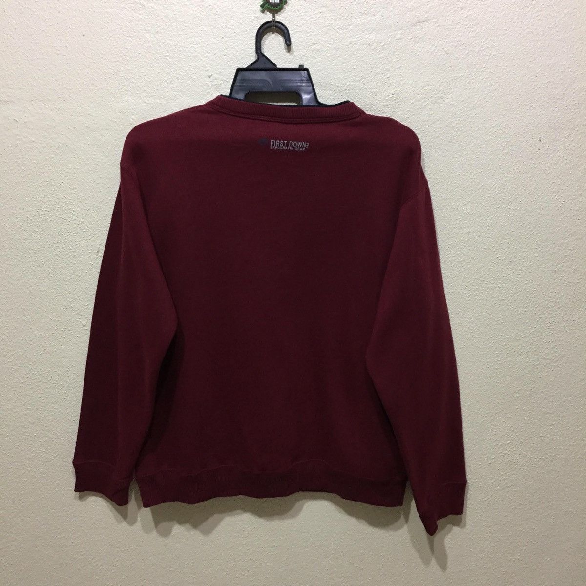 Japanese Brand FIRST DOWN Sweatshirt spellout Big Logo size L fits XL Size US XL / EU 56 / 4 - 6 Thumbnail