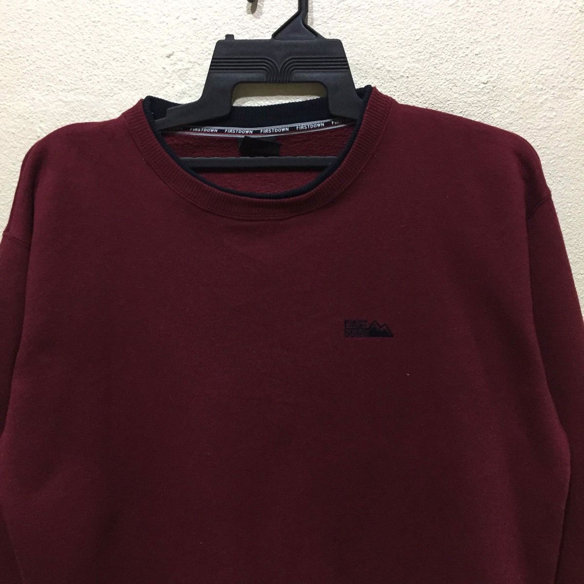 Japanese Brand FIRST DOWN Sweatshirt spellout Big Logo size L fits XL Size US XL / EU 56 / 4 - 5 Thumbnail