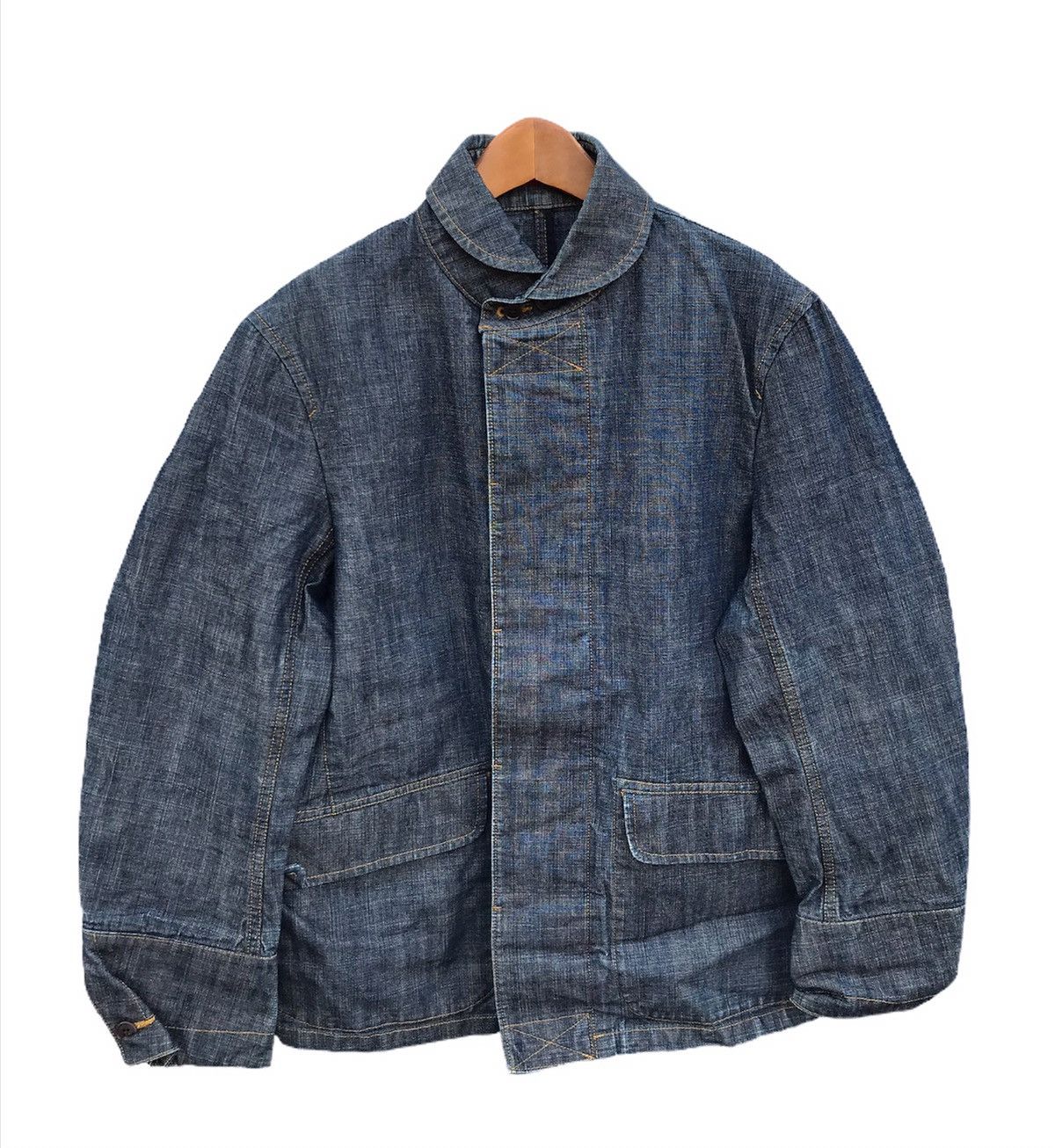 Vintage 23 homme denim jacket Size US L / EU 52-54 / 3 - 2 Thumbnail