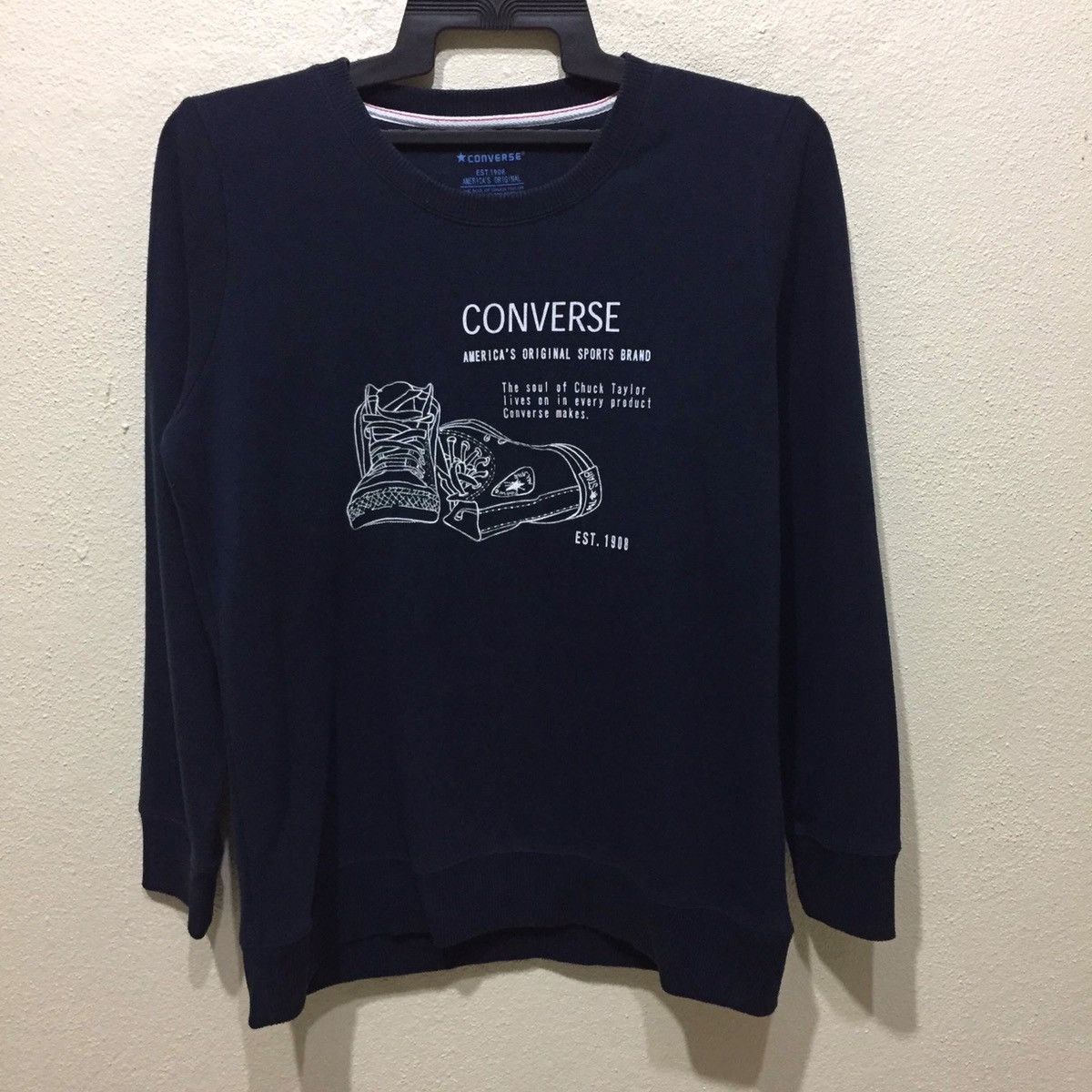 Converse CONVERSE Sweatshirt ...Embroidered shoes Logo size L fits M Size US M / EU 48-50 / 2 - 1 Thumbnail