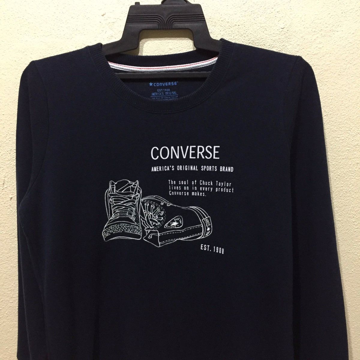 Converse CONVERSE Sweatshirt ...Embroidered shoes Logo size L fits M Size US M / EU 48-50 / 2 - 2 Thumbnail