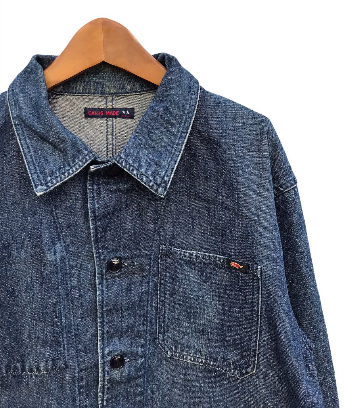 Vintage Gaijin made chore denim jacket Size US L / EU 52-54 / 3 - 2 Thumbnail