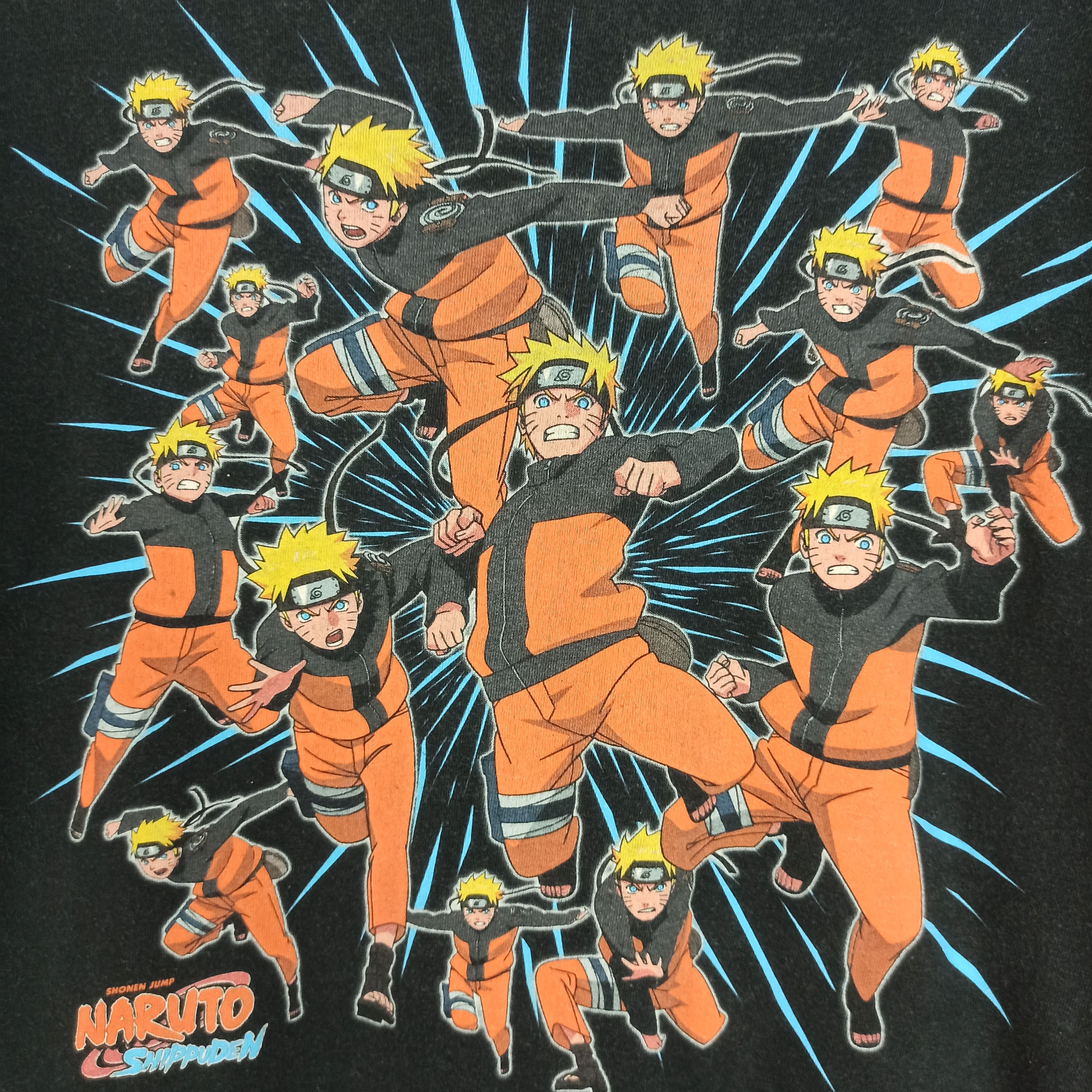 Anime Vintage Naruto Shippuden Kagebunshin No Jutsu TShirt Manga Size US M / EU 48-50 / 2 - 3 Thumbnail