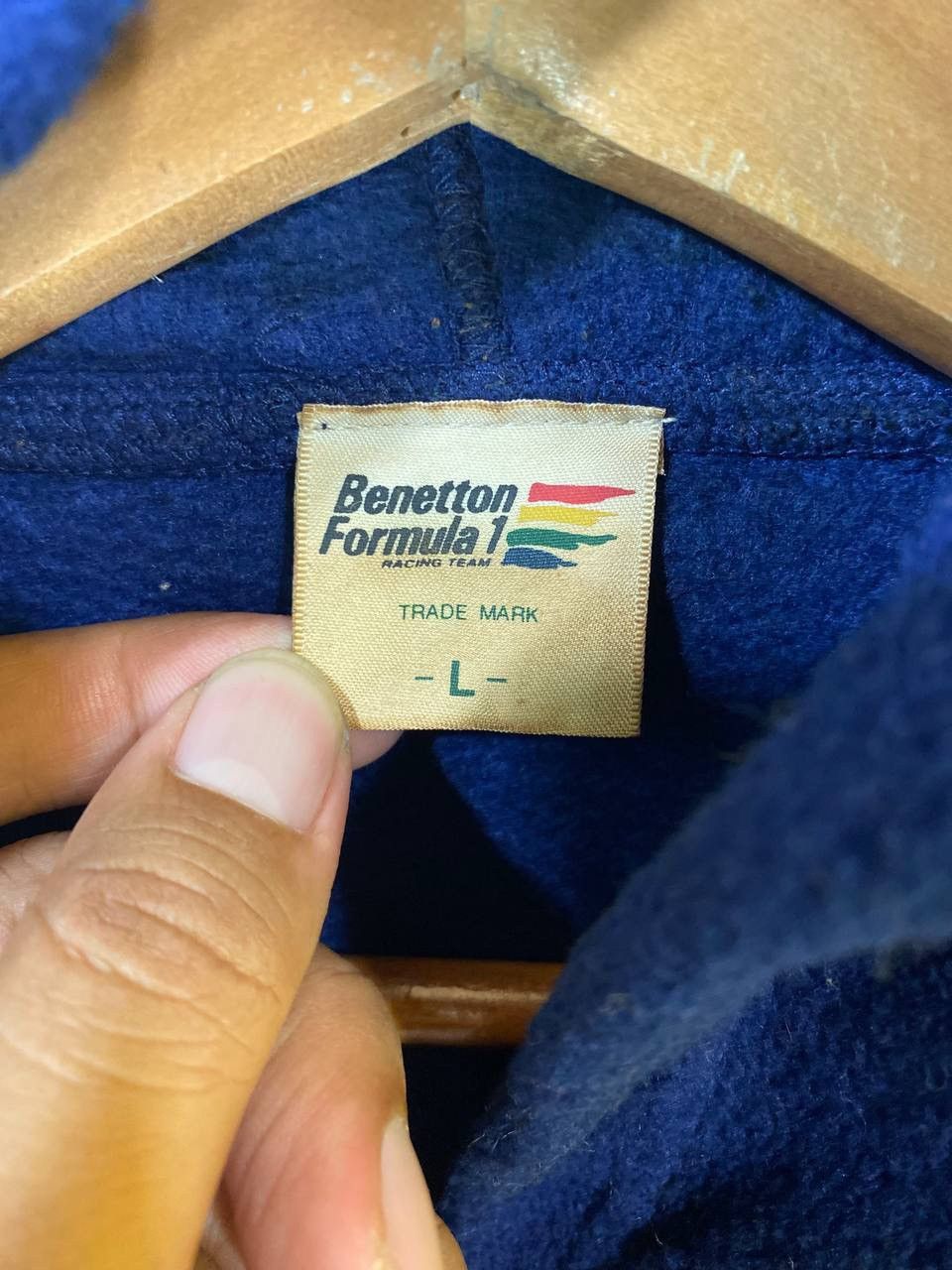 Benetton Benetton Formula 1 Fleece Long Coat Nice Design Size US L / EU 52-54 / 3 - 6 Thumbnail