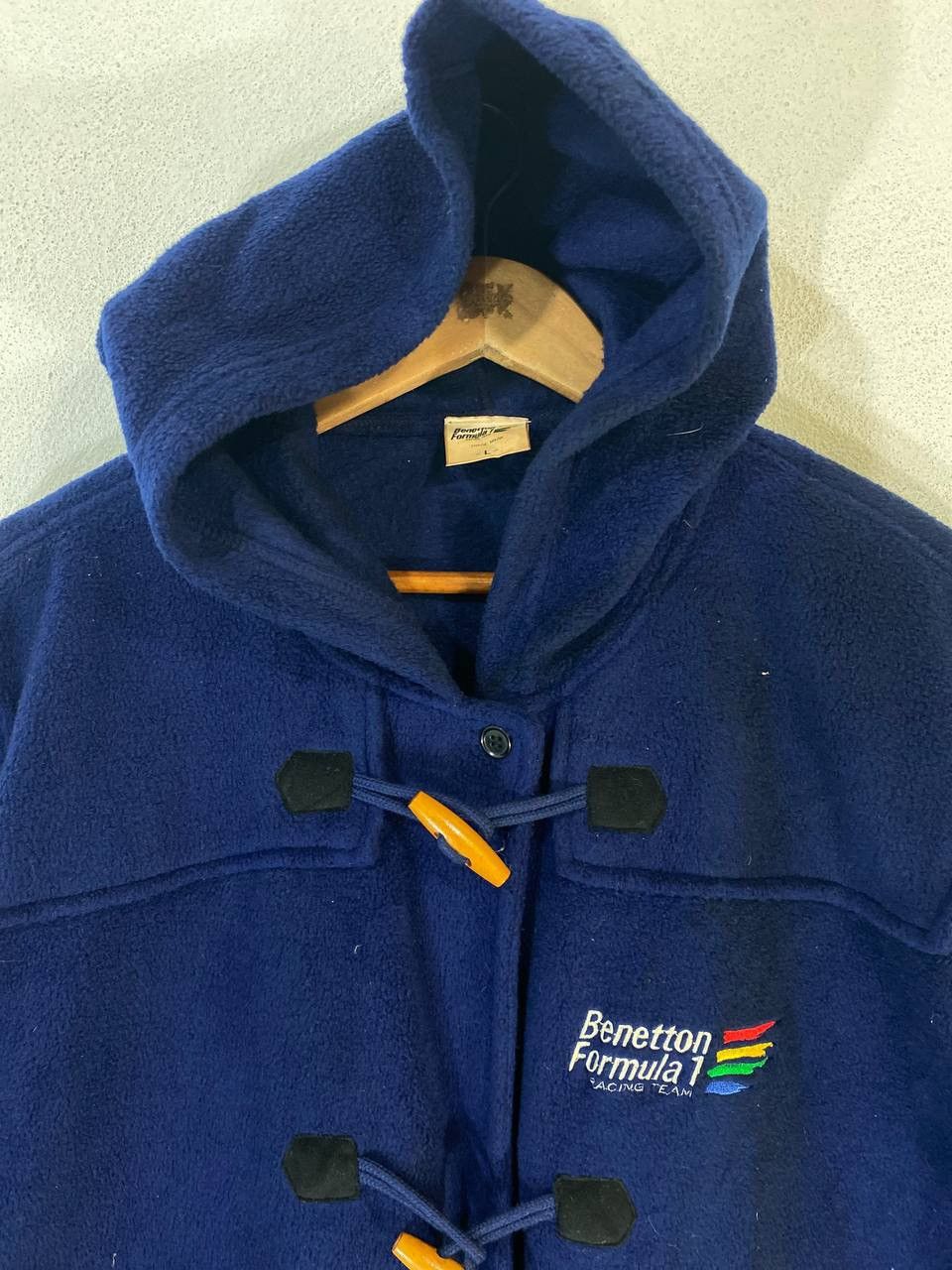 Benetton Benetton Formula 1 Fleece Long Coat Nice Design Size US L / EU 52-54 / 3 - 4 Thumbnail