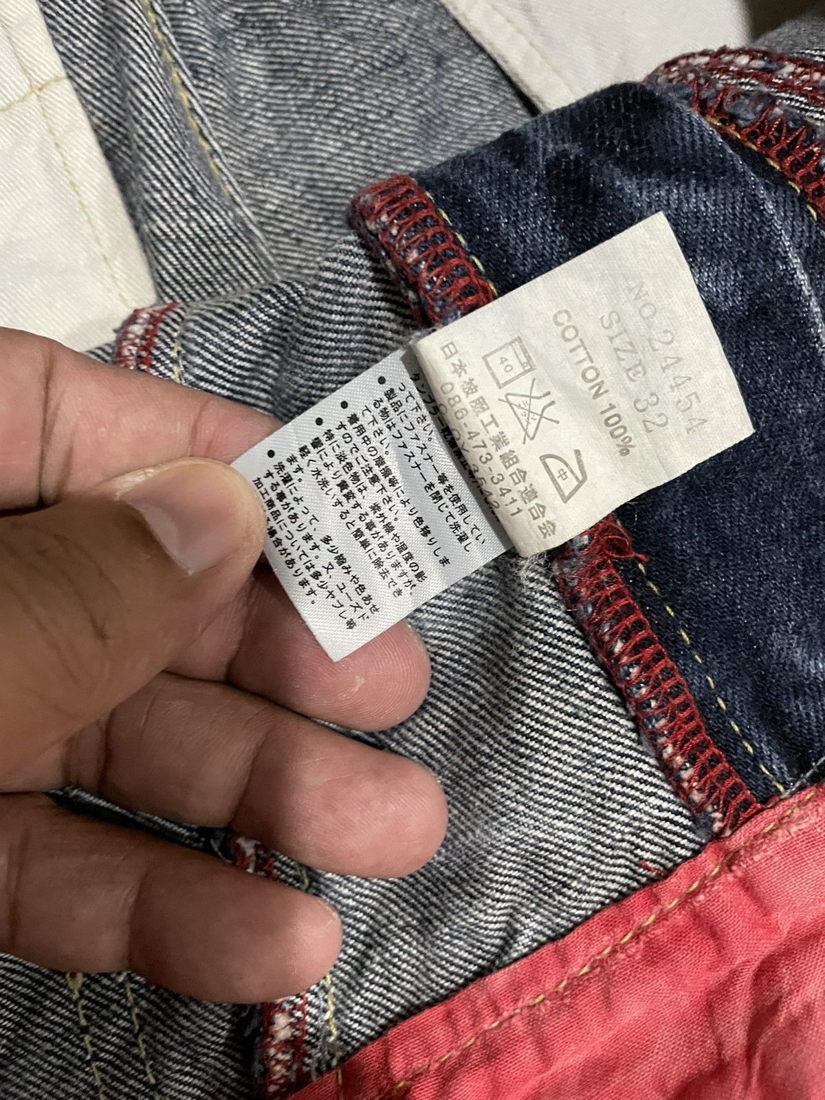 Eternal Rare💥 Eternal Stonewash Traditional Japan Motif Jeans Size US 34 / EU 50 - 20 Thumbnail
