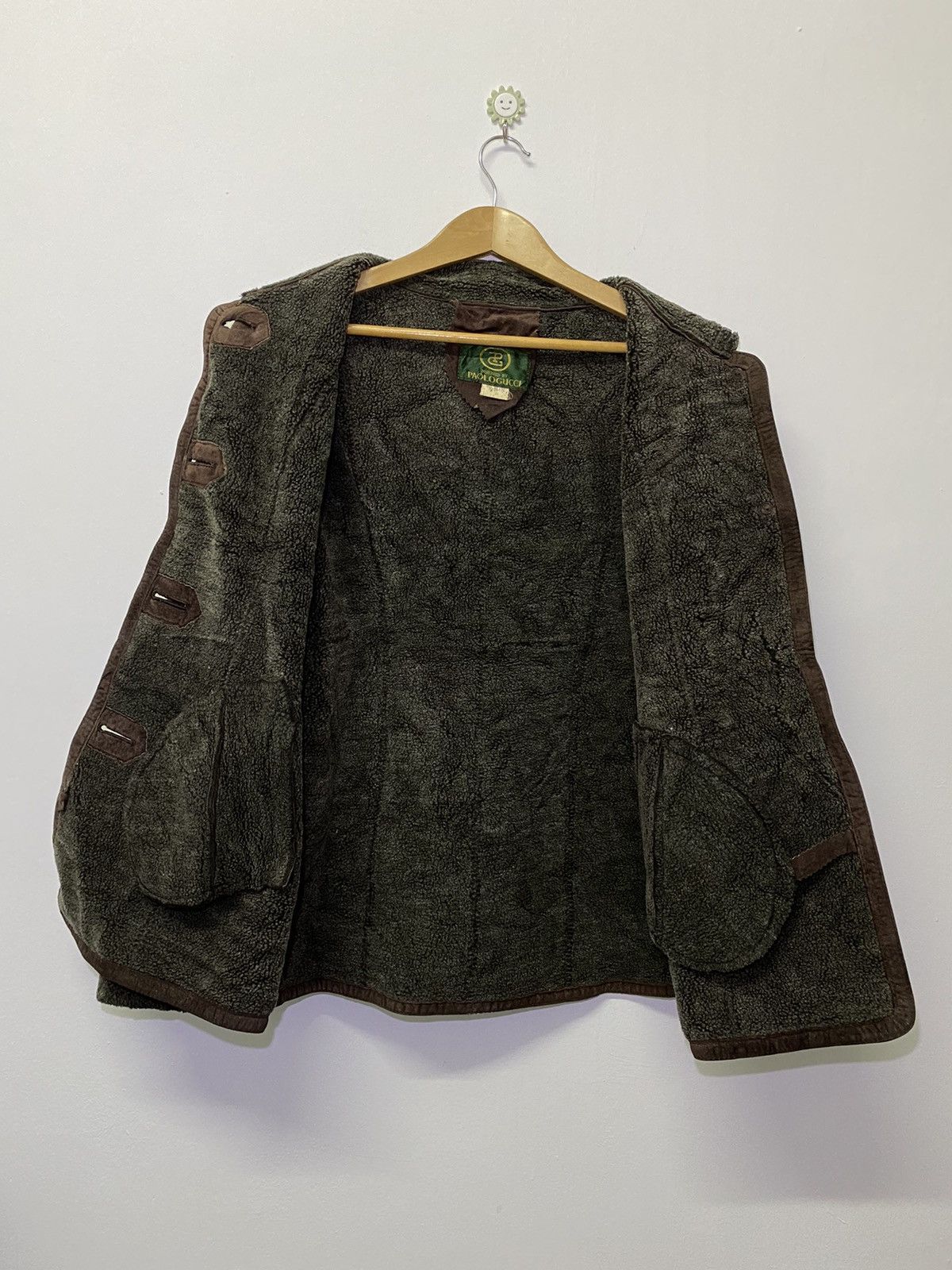 Paolo Gucci Paolo Gucci Leather Jacket sherpa lining nice design Size US M / EU 48-50 / 2 - 3 Thumbnail