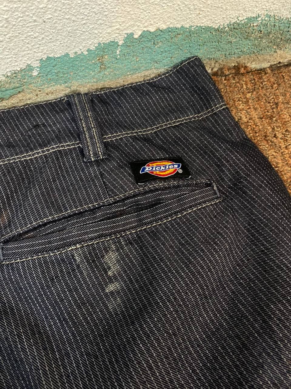 Dickies vintage dickies cargo pants hickory stripe distressed Size US 35 - 6 Thumbnail