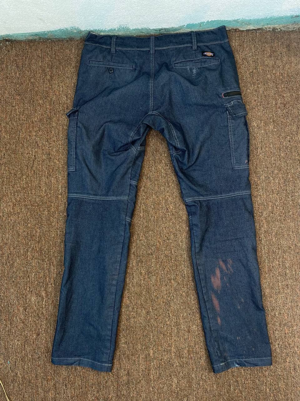 Dickies vintage dickies cargo pants hickory stripe distressed Size US 35 - 3 Thumbnail