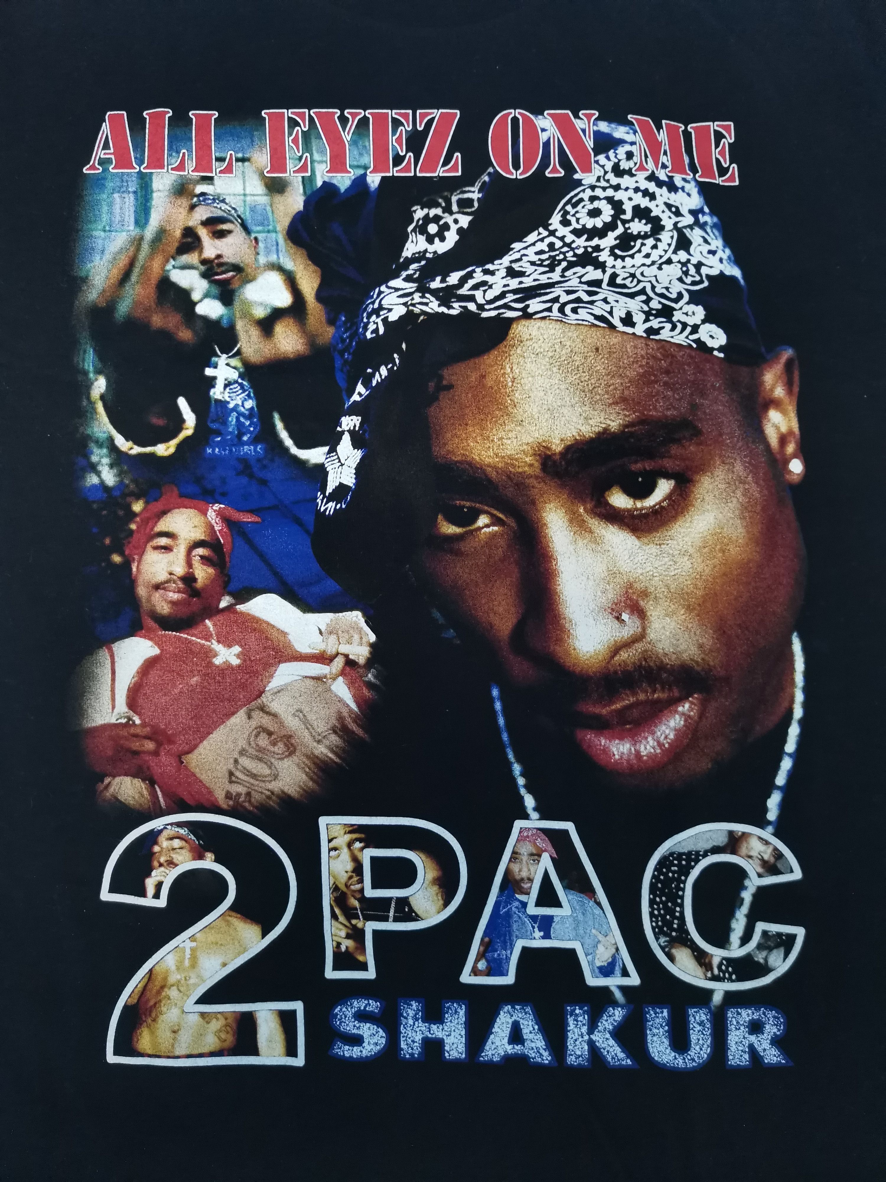 Rap Tees 2pac Tupac Shakur Tee All Eyez On Me Rap Eminem Size US XL / EU 56 / 4 - 2 Thumbnail