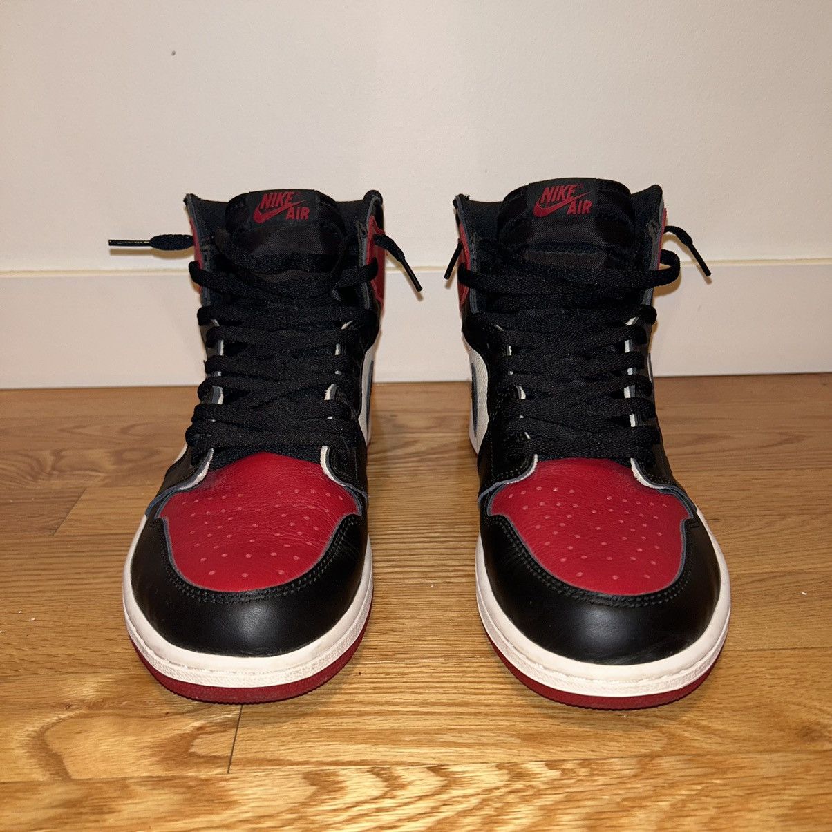 Jordan Brand Jordan 1 Bred Toe Size US 12 / EU 45 - 4 Thumbnail