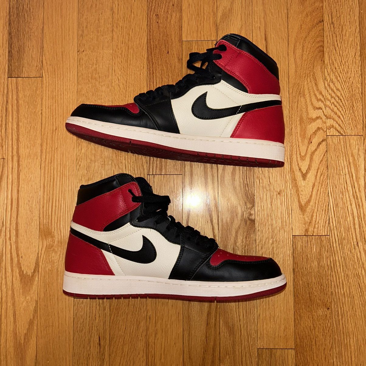 Jordan Brand Jordan 1 Bred Toe Size US 12 / EU 45 - 3 Thumbnail